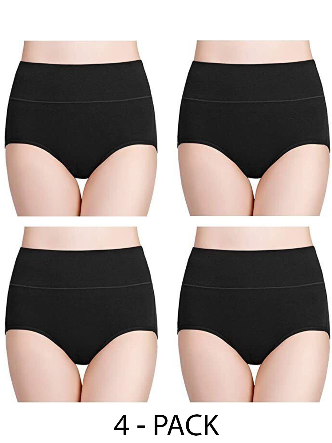 

Diving Deep Pack of 4 Hipster Briefs, Black
