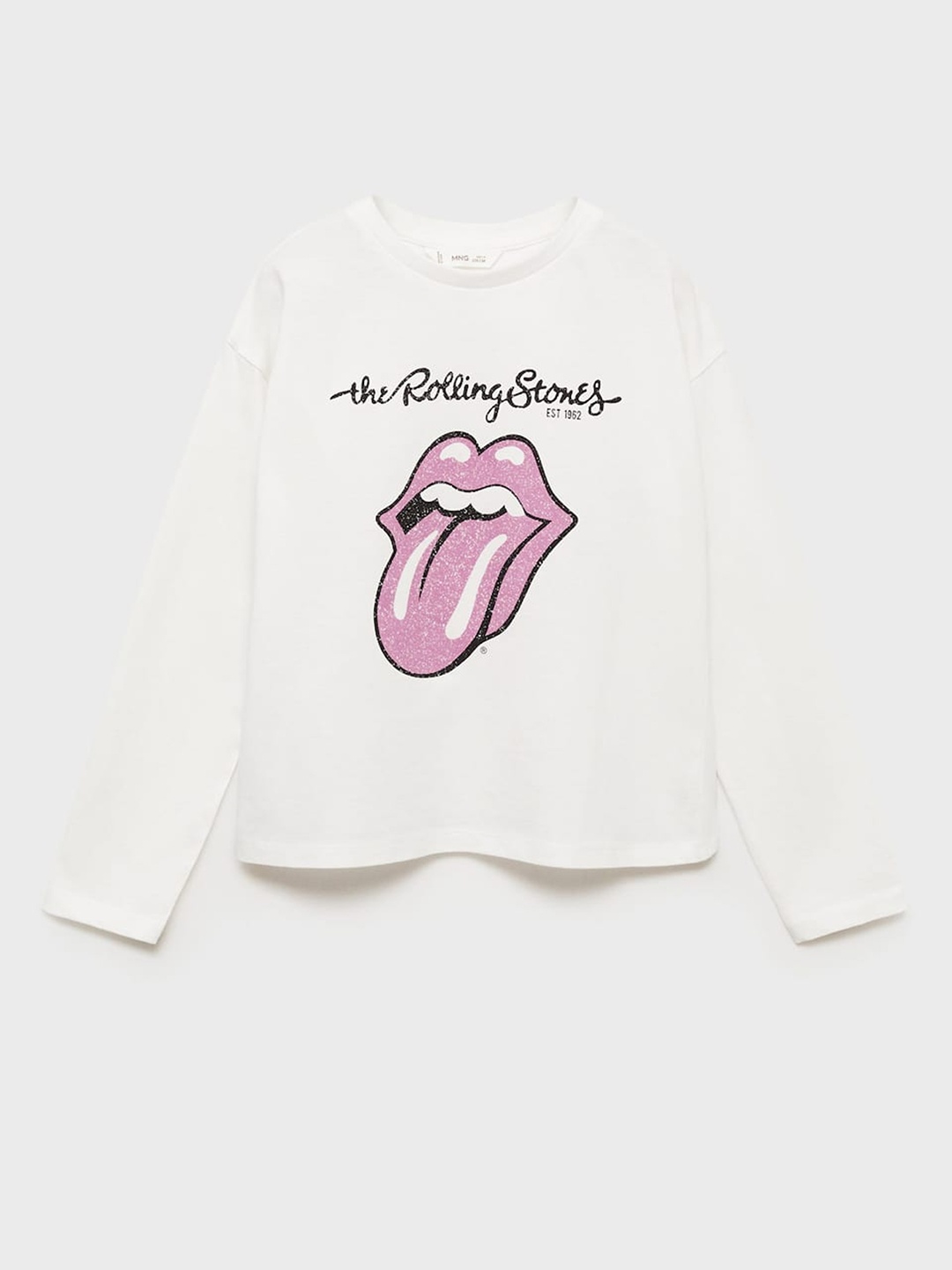 

Mango Kids Girls Typography Print Pure Cotton T-shirt, White