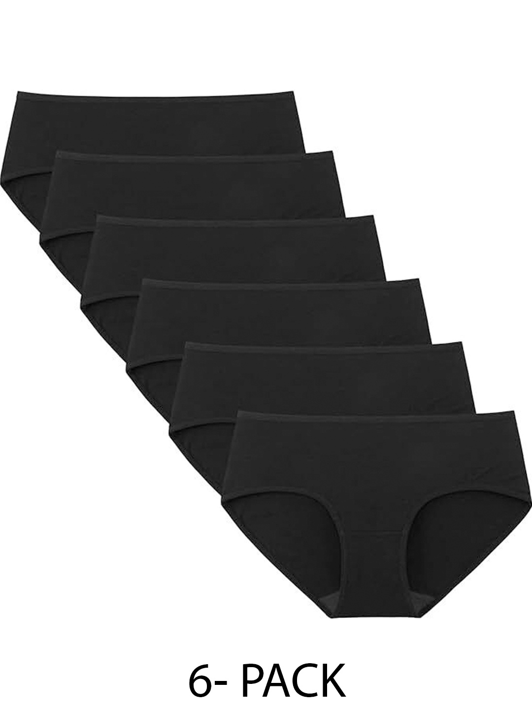 

Diving Deep Pack of 6 Hipster Briefs, Black