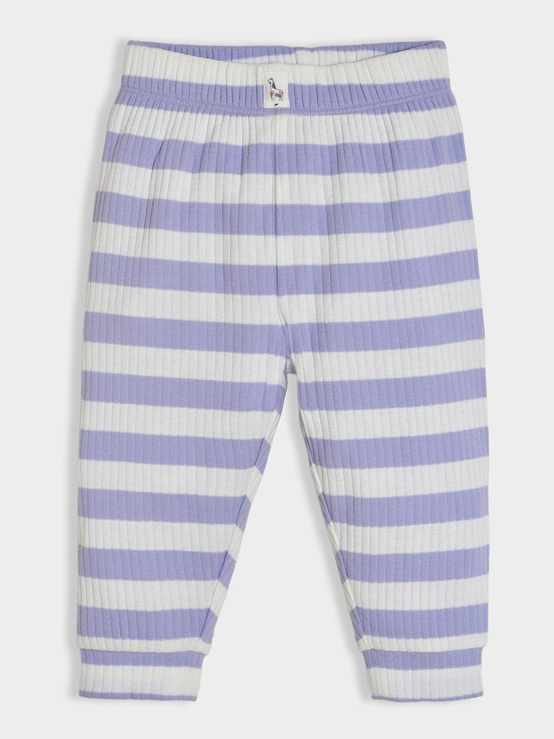 

MiArcus Infants Striped Cotton Lounge Pants, Purple