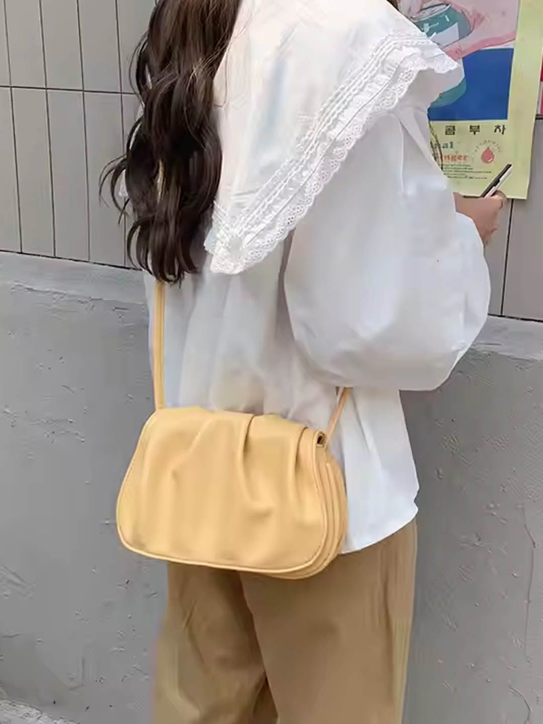 

StyleCast Shopper Shoulder Bag with Tasselled, Yellow