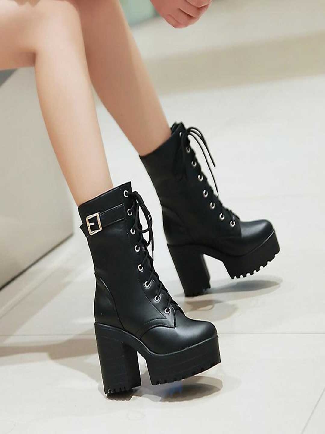 

Killer Women Round Toe Regular Boots, Black