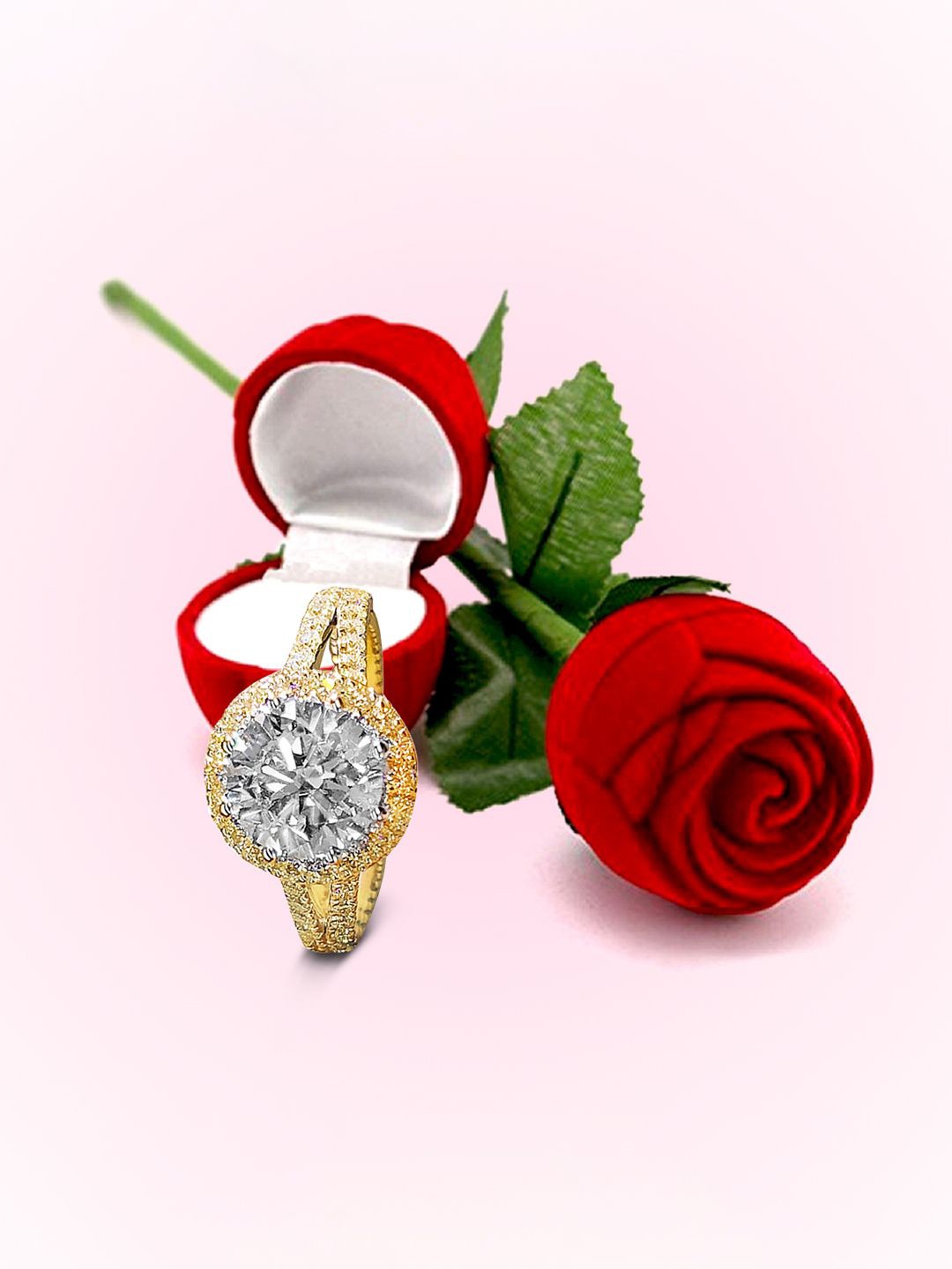 

Peora Gold Plated Cubic Zirconia Studded Jewellery Set