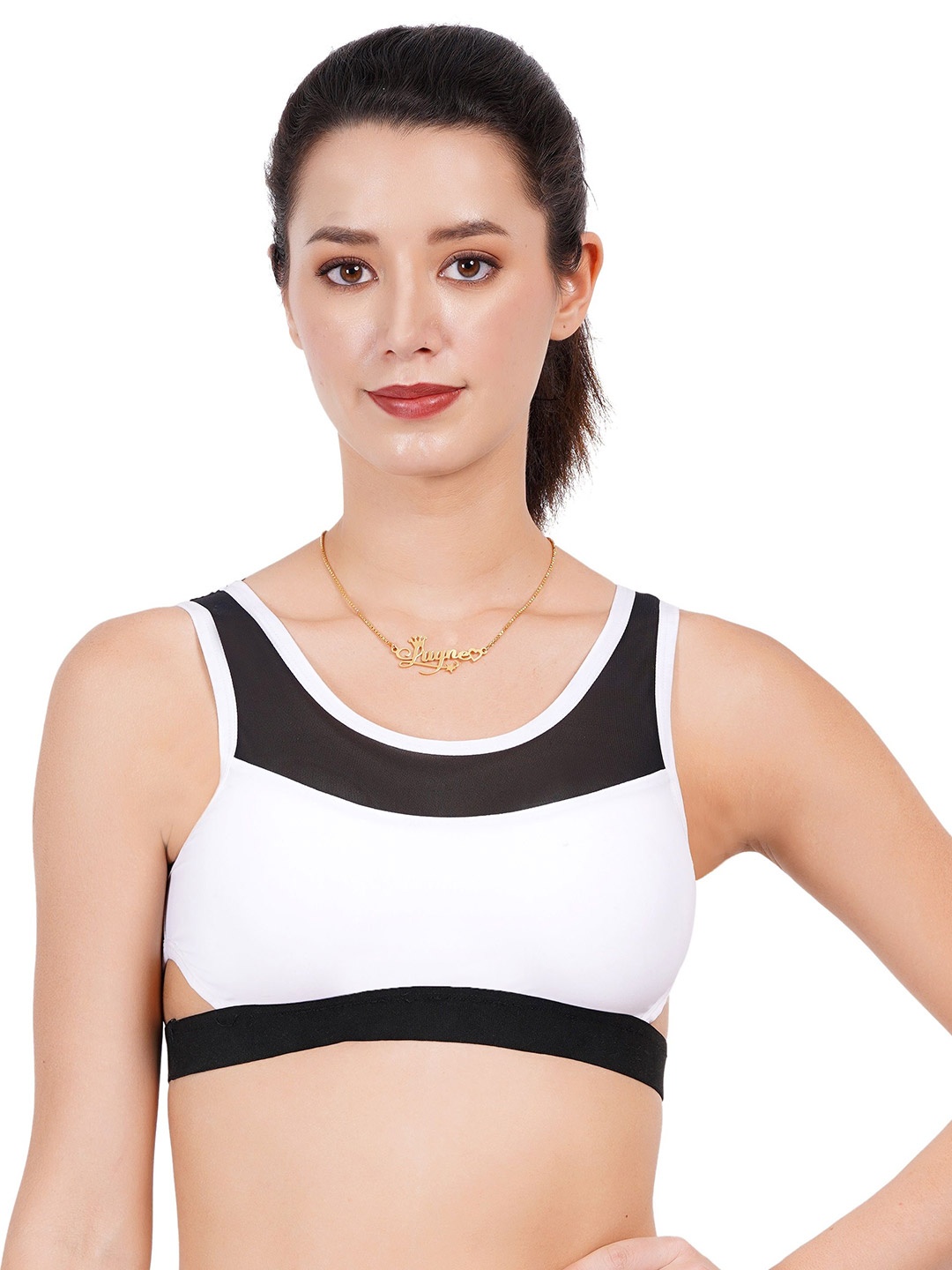 

Liigne Full Coverage Workout Bra, White