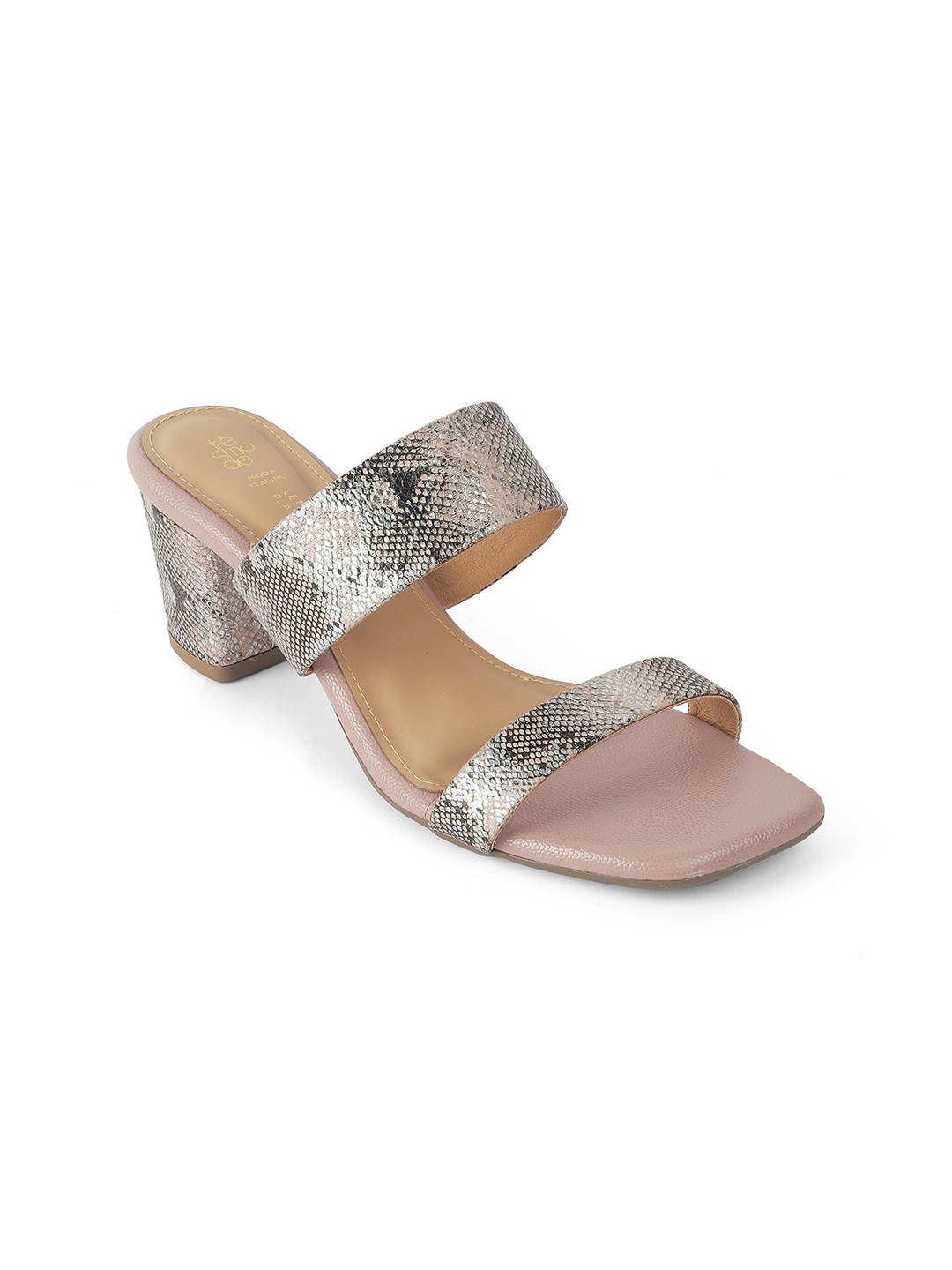 

Tresmode Women Open Toe Party Block Sandals, Beige