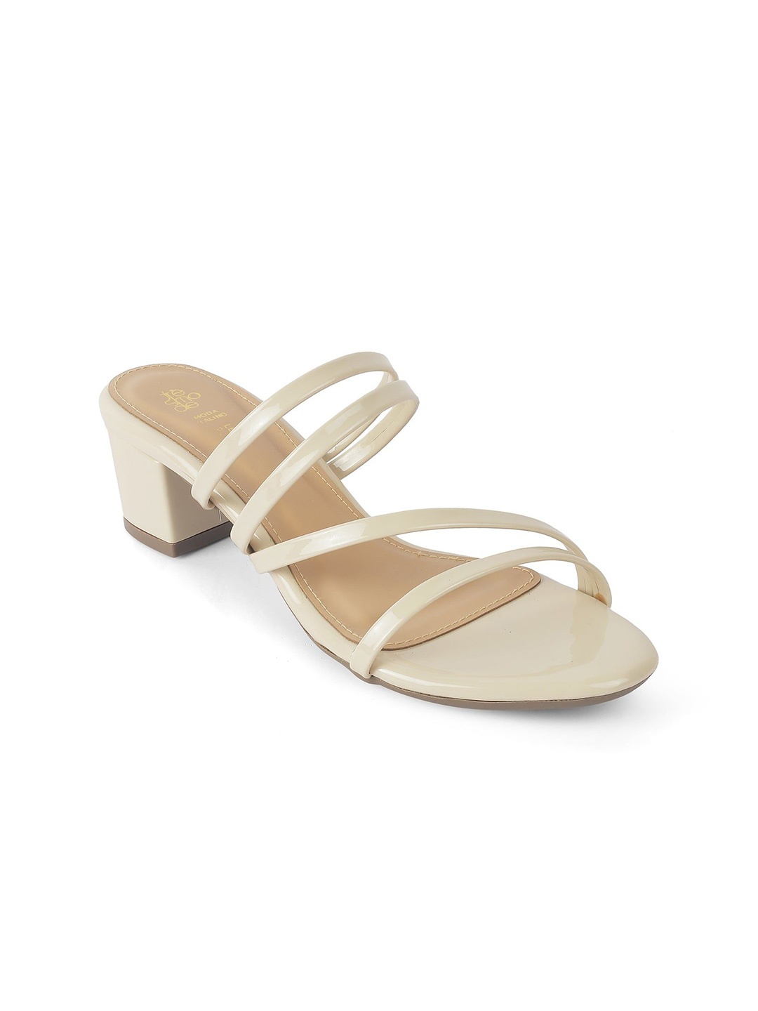

Tresmode Women Open Toe Block Heel Sandals, Beige