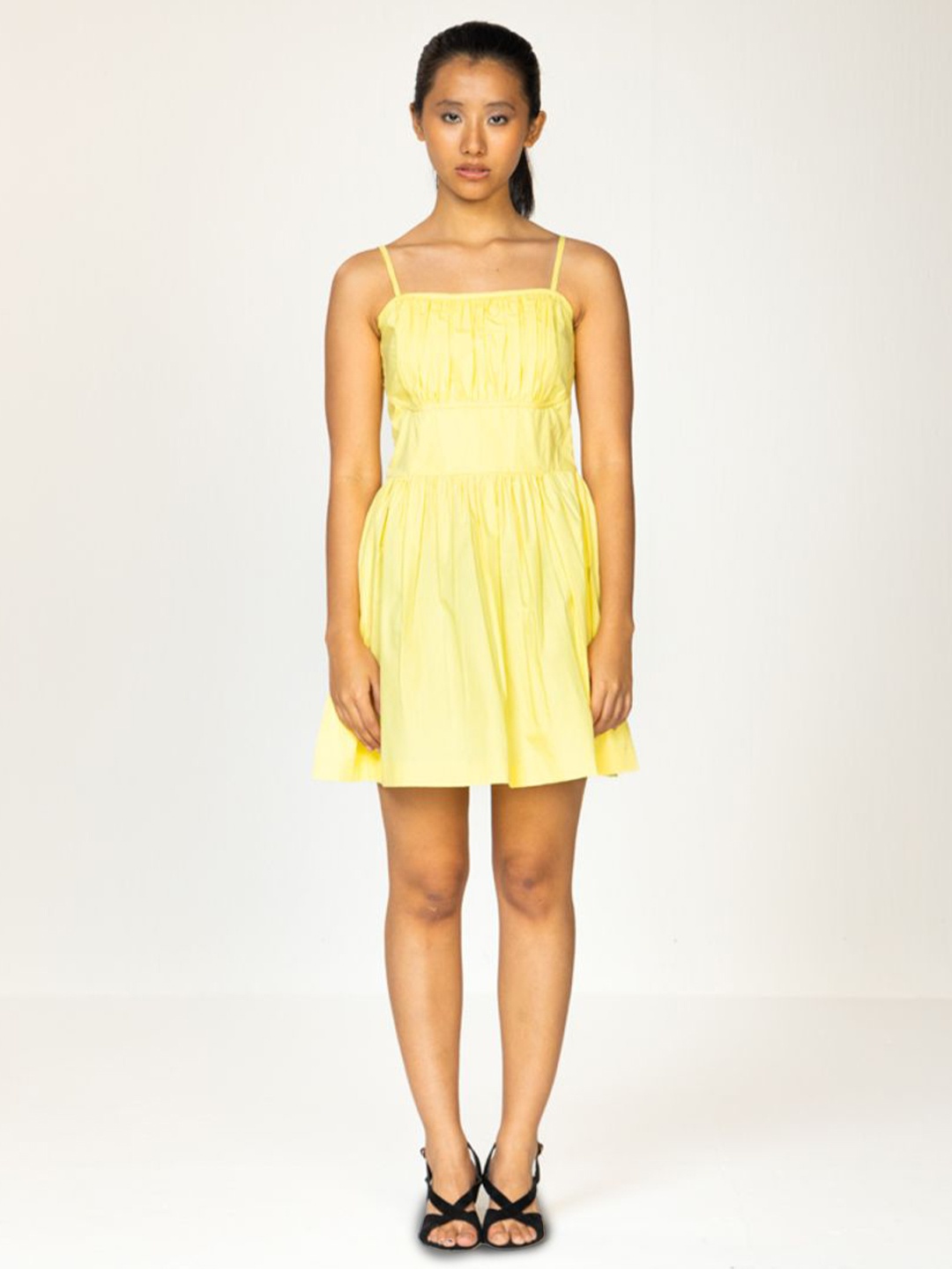 

Past Modern A-Line Dress, Yellow