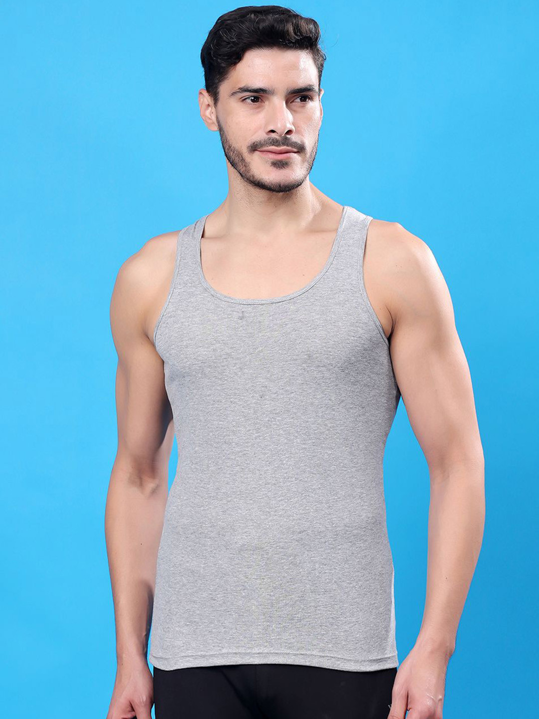 

FBAR Bio-Wash Men Pure Cotton Innerwear Vest, Grey