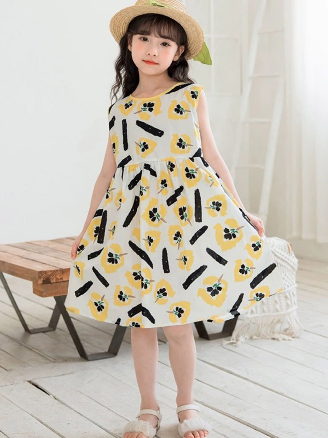 

LULU & SKY Print Fit & Flare Dress, Multi