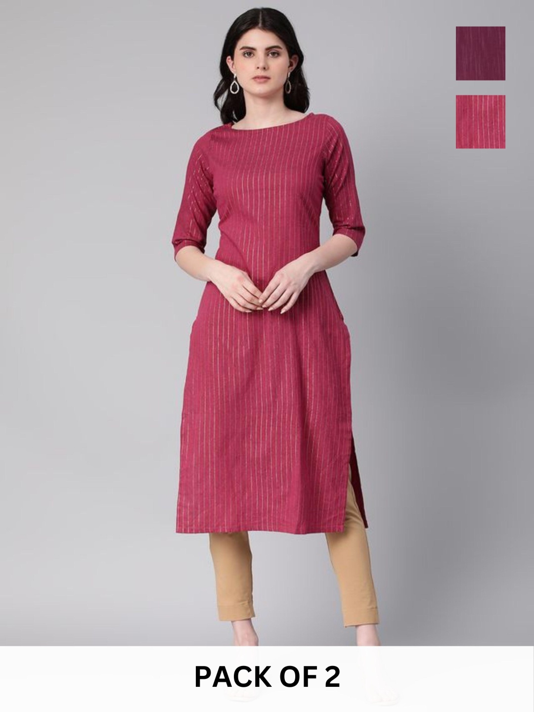 

KALINI Women Kurta, Maroon