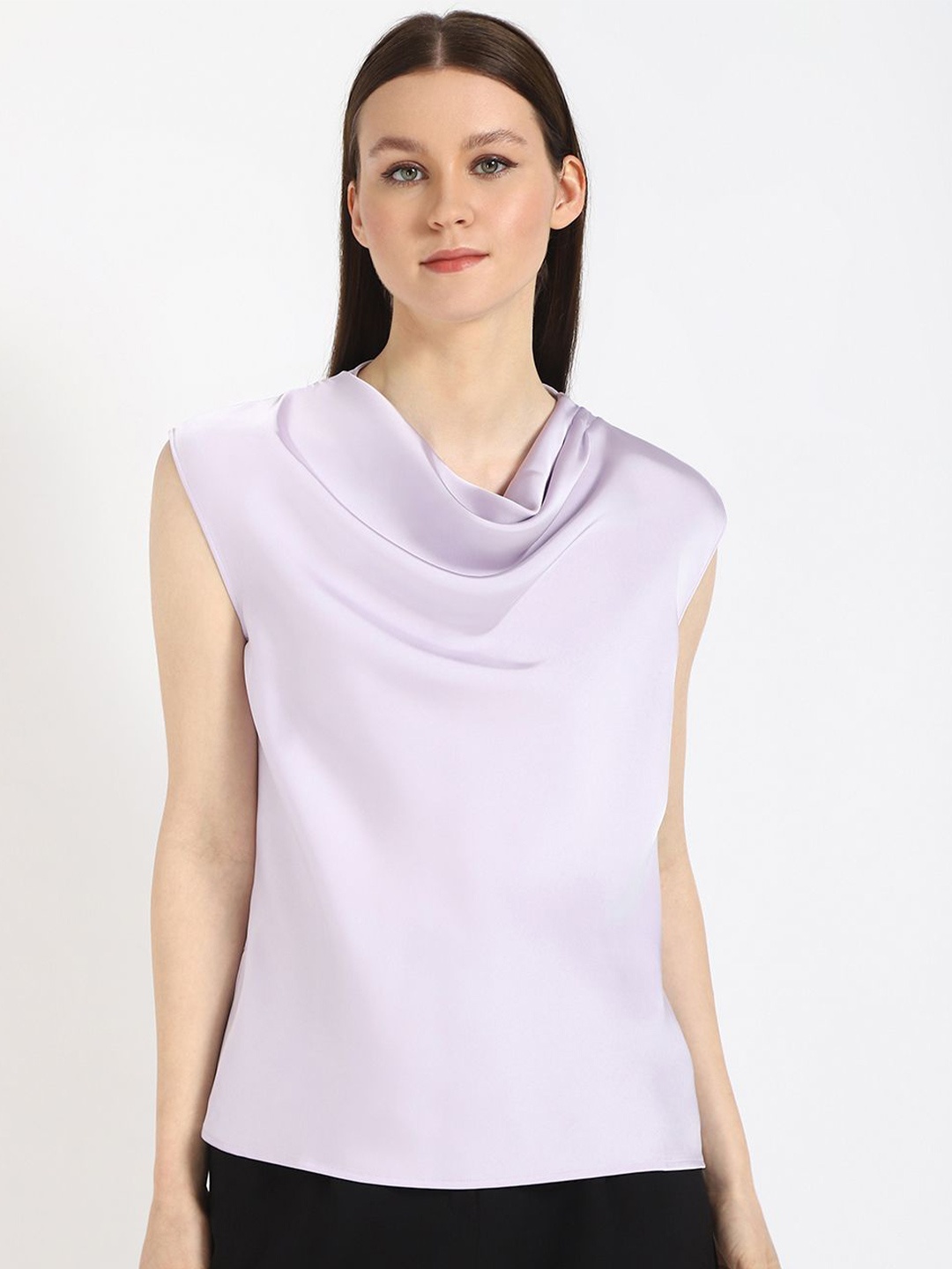 

Calvin Klein Jeans Cowl Neck Top, Purple