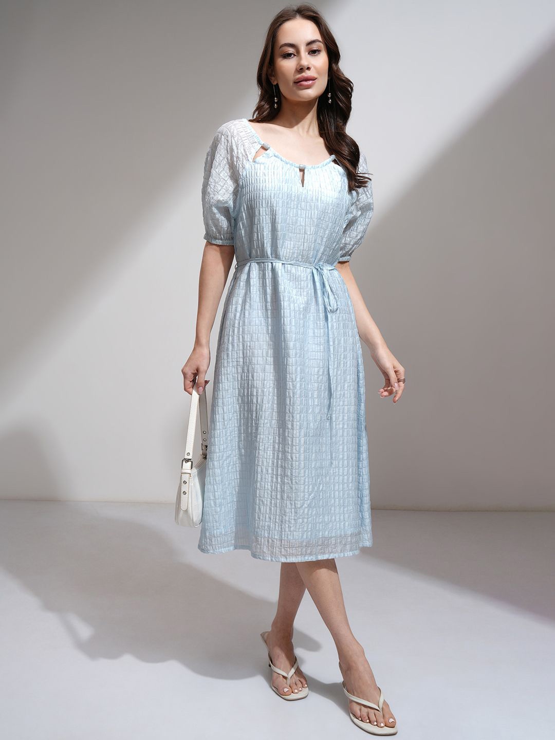 

Tokyo Talkies Women A Line Midi Dress, Blue