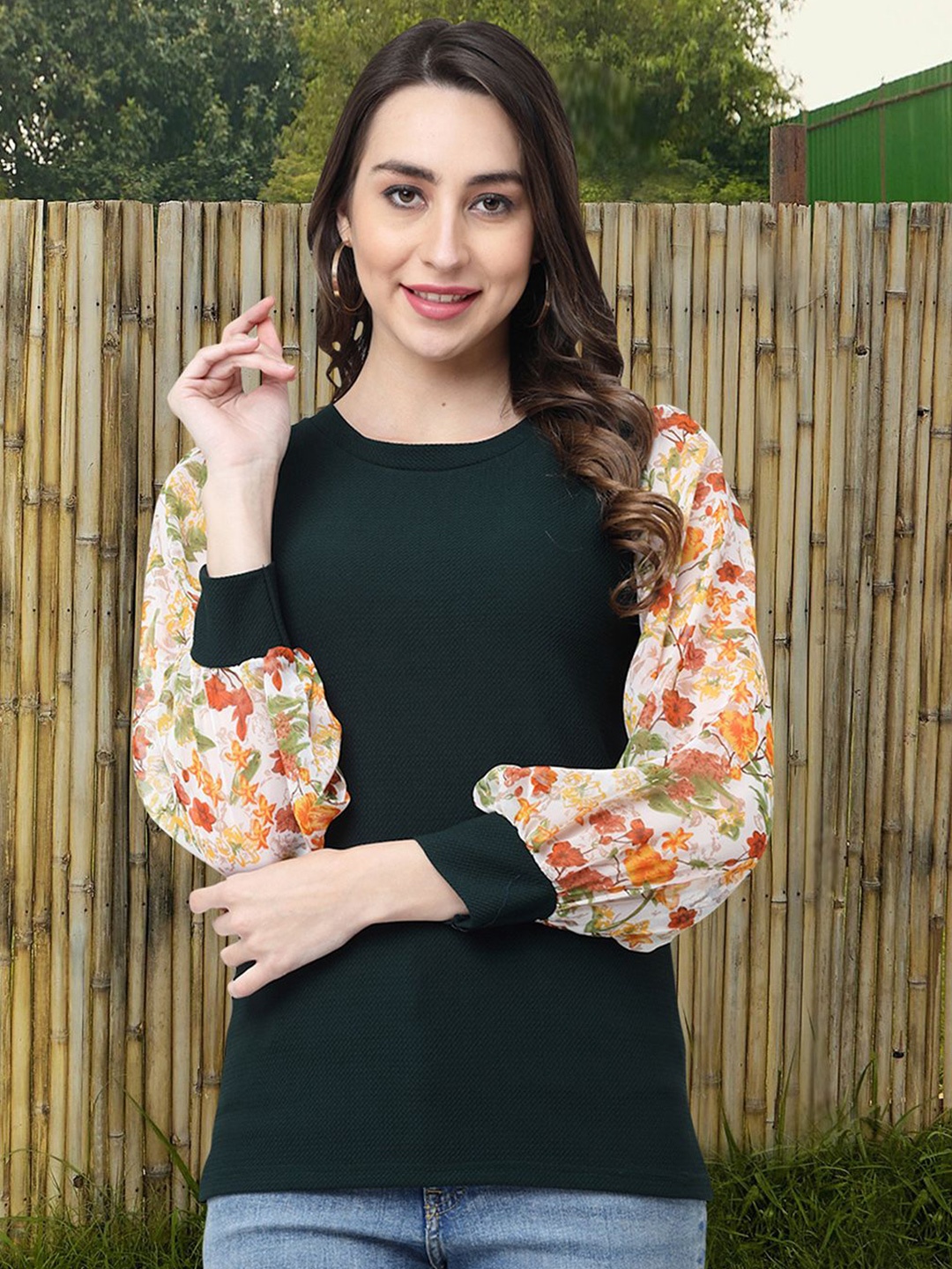 

MISS AYSE Floral Print Top, Multi