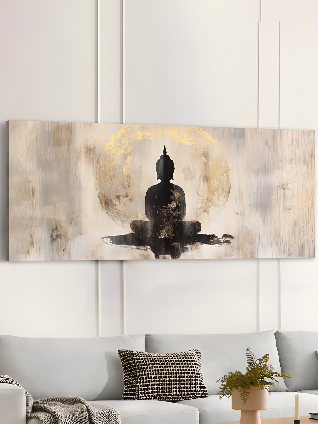 

Art Street Black & Brown 1 Piece Canvas Religious Wall Paintings
