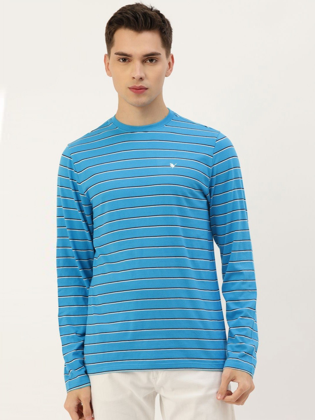 

AMSWAN Men Striped T-shirt, Multi