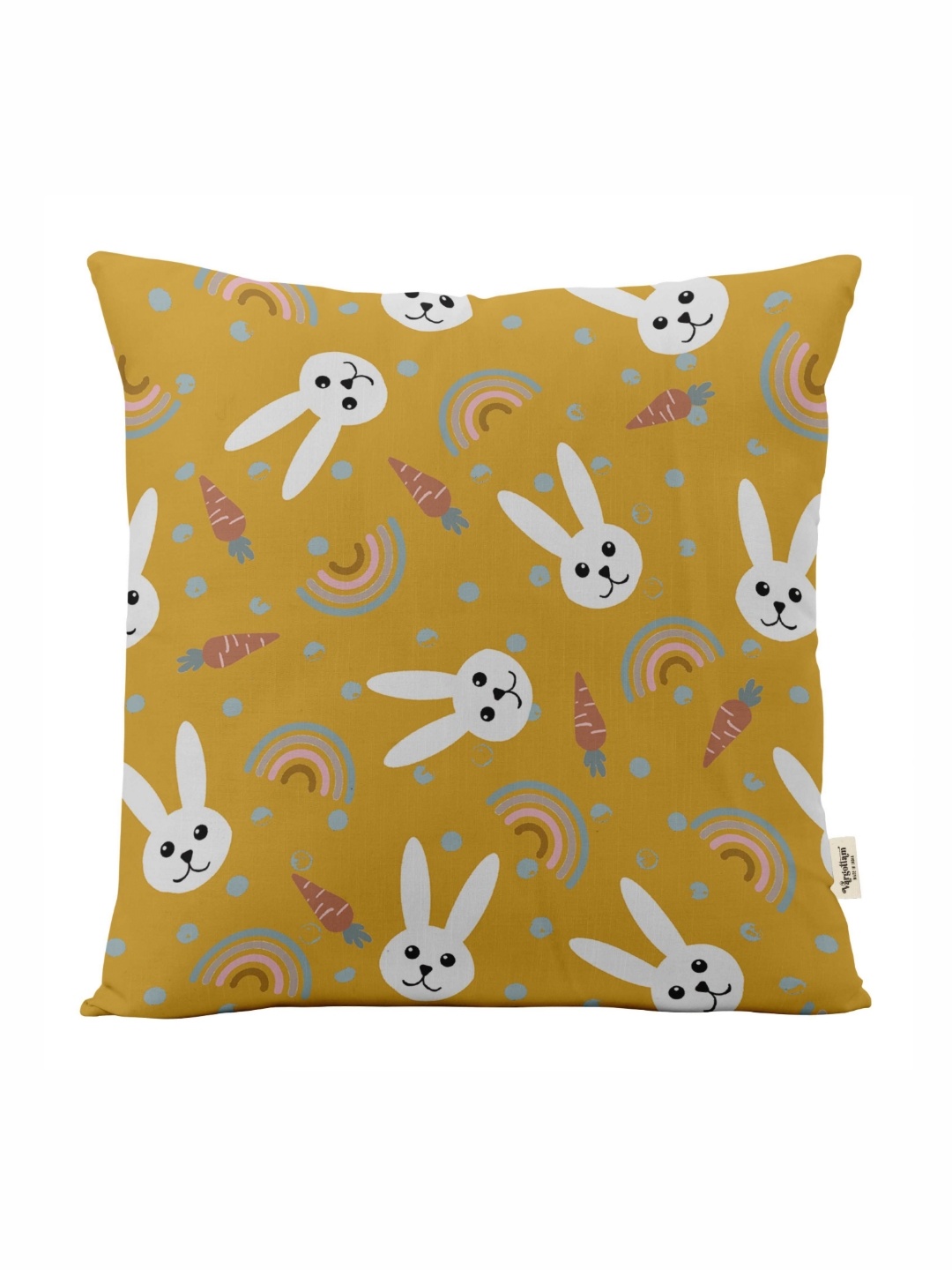 

Vargottam Yellow & White Set of 5 Geometric Square Cushion Covers