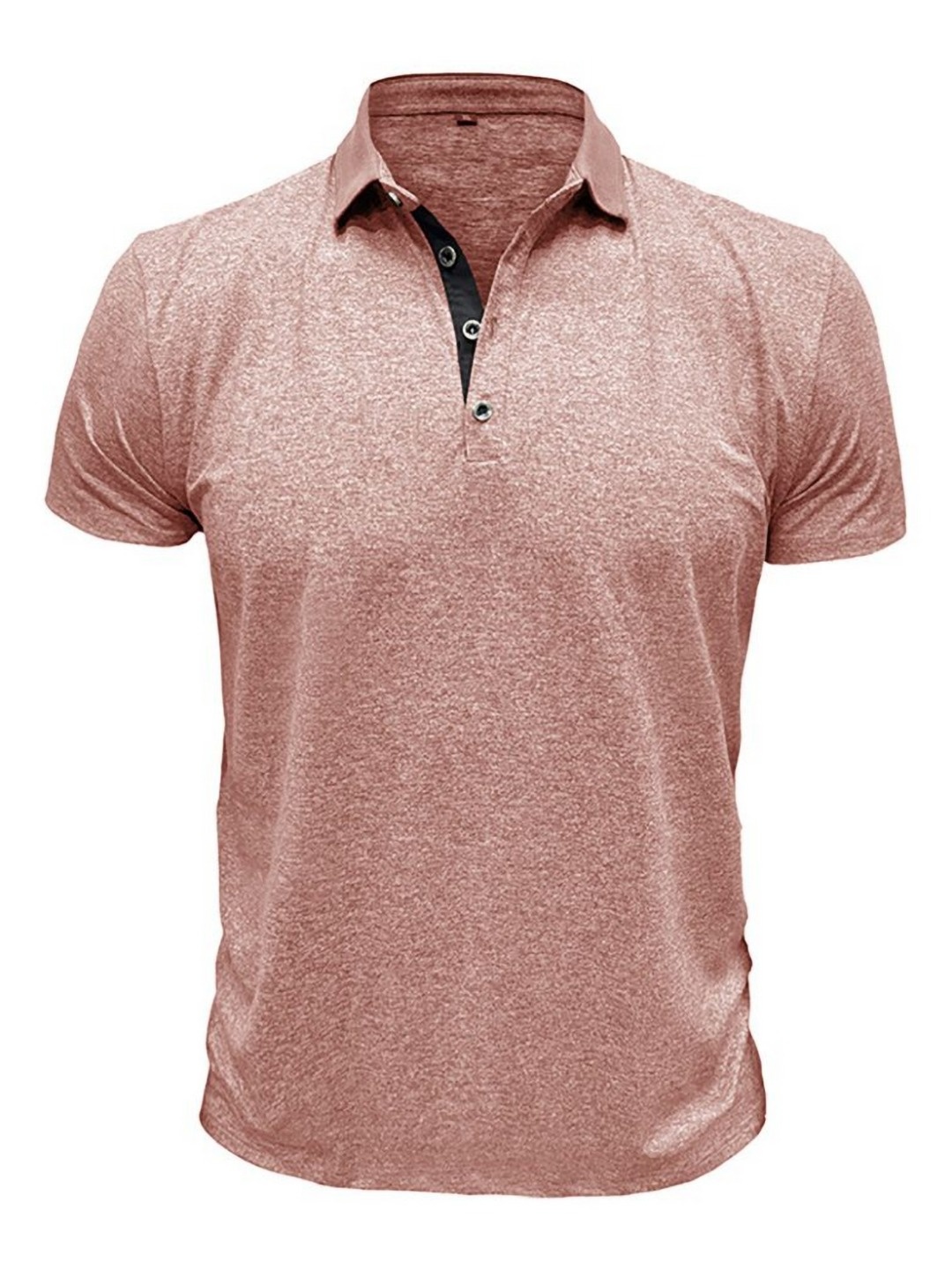 

StyleCast x Revolte Men Solid Polo Collar T-shirt, Peach