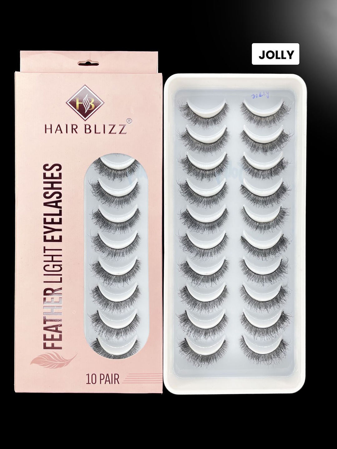 

Hairblizz Set of 10 Diva Eyelashes, Black