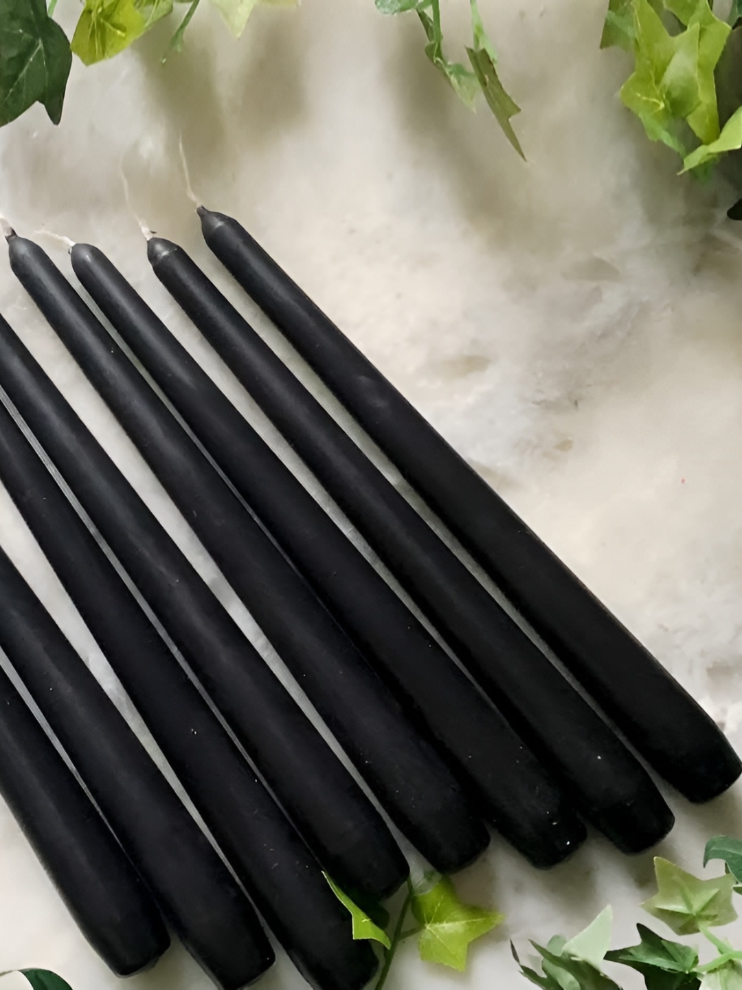 

atorakushon 8 Pcs Black Scented Tapered Candle