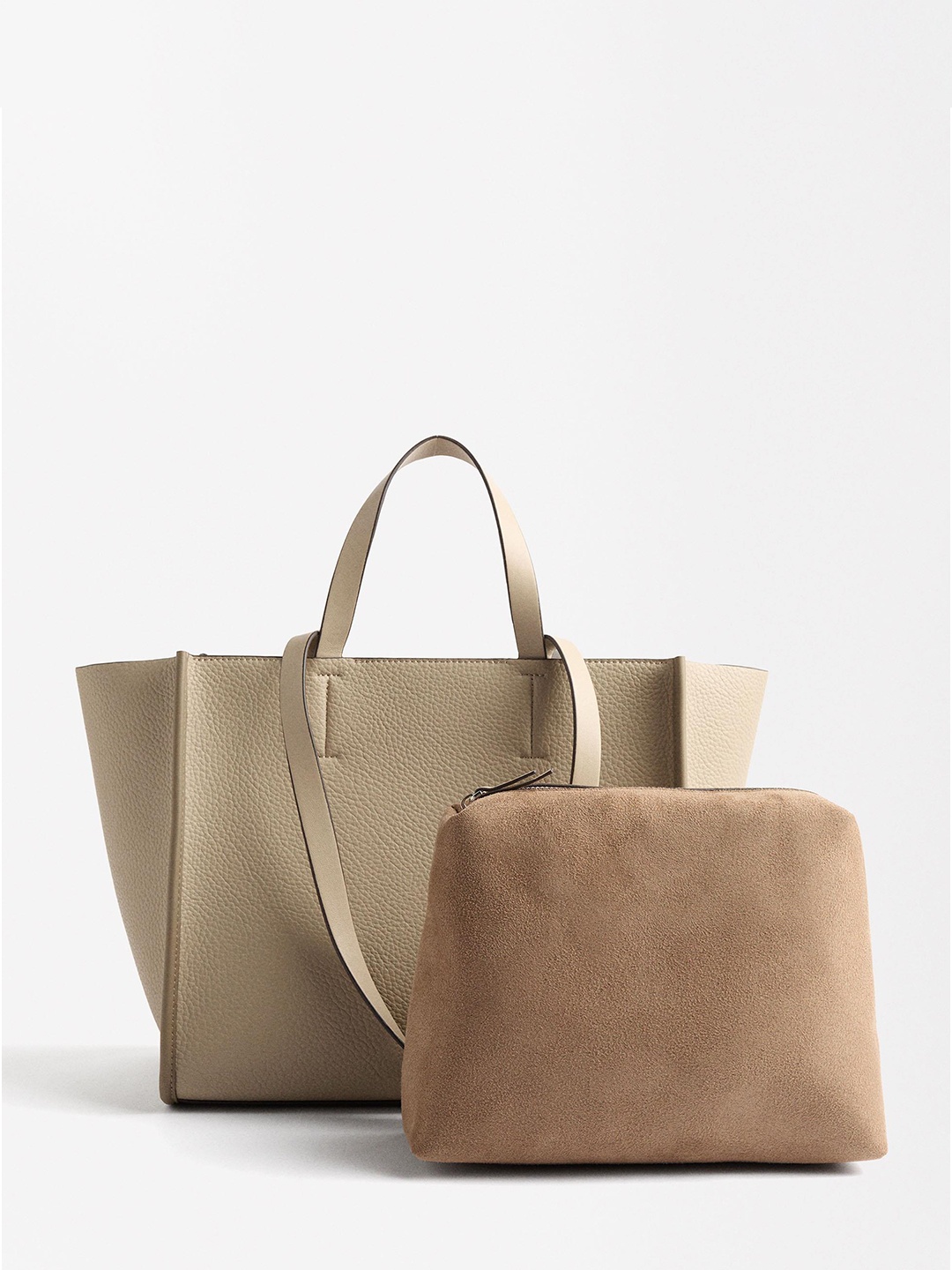 

PARFOIS Structured Shoulder Bag, Beige