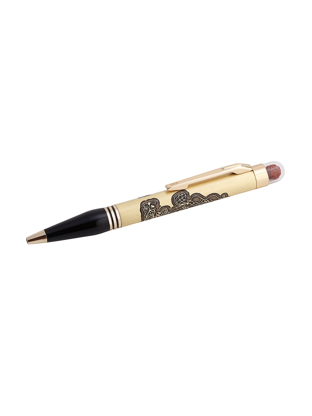 

VEA Gold-Plated Lord Ganesha Rudraksha Rollerball Pen