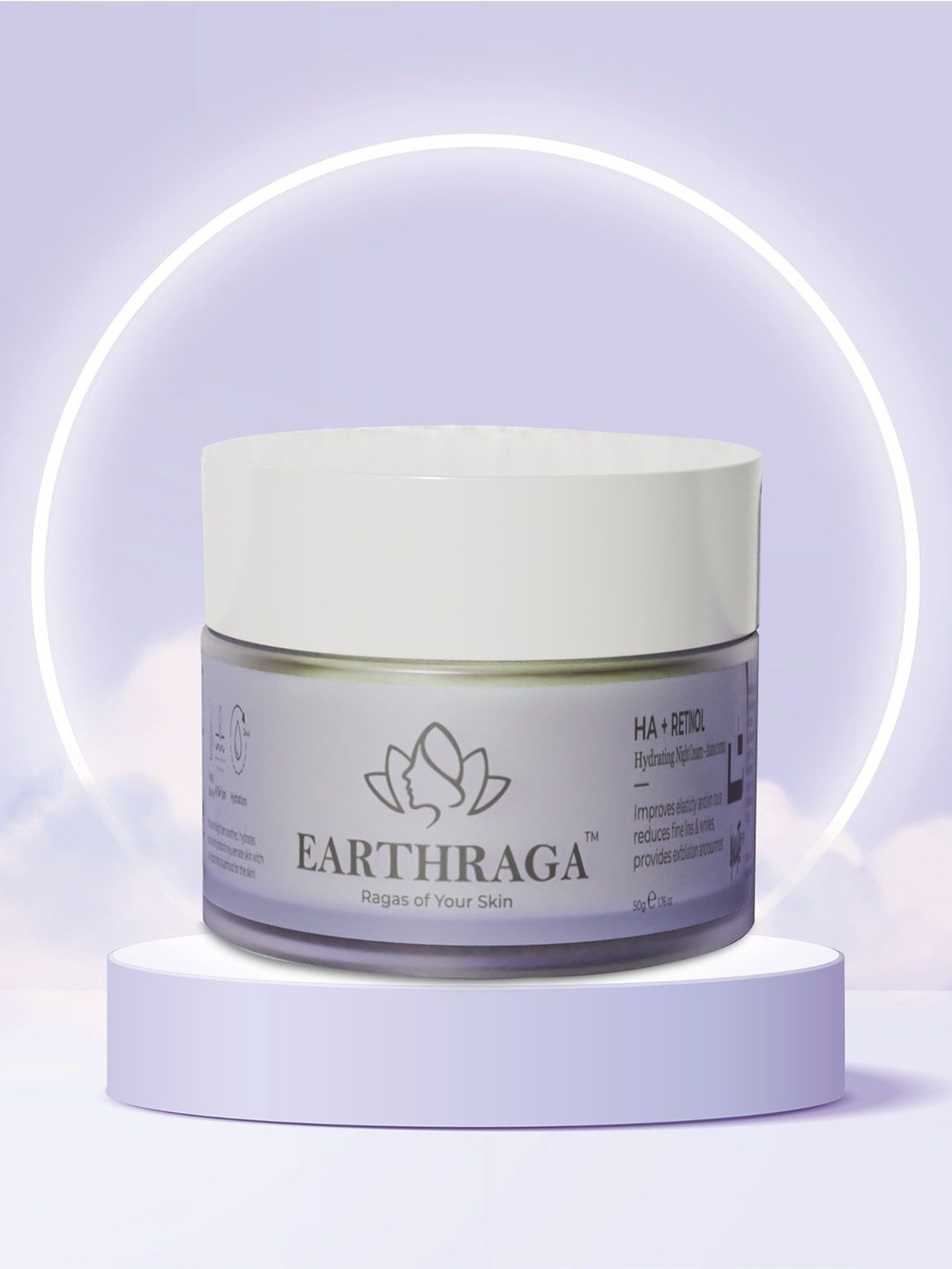 

Earthraga HA+ Retinol Advanced Night Cream With Squalane & Vitamin E - 50 g, Blue