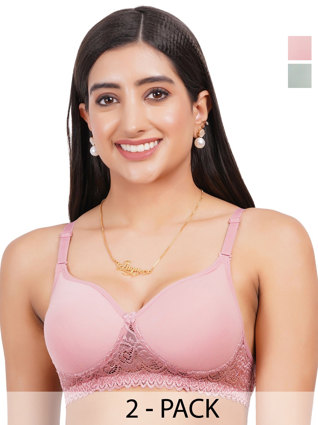 

Liigne Bra Full Coverage Lightly Padded, Green