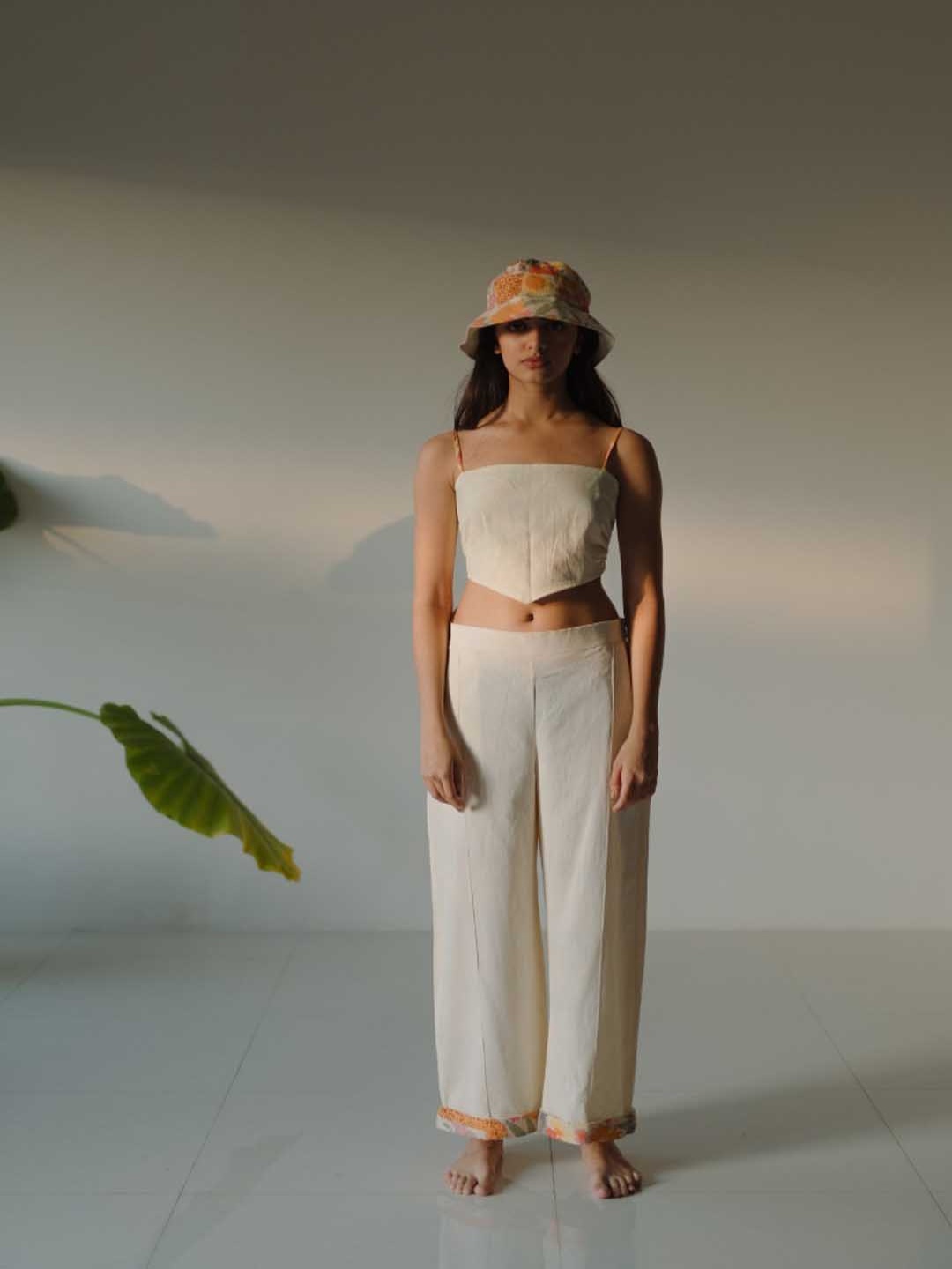 

LABEL SUGAR Organic Cotton Relaxed-Fit Regular Trousers, White