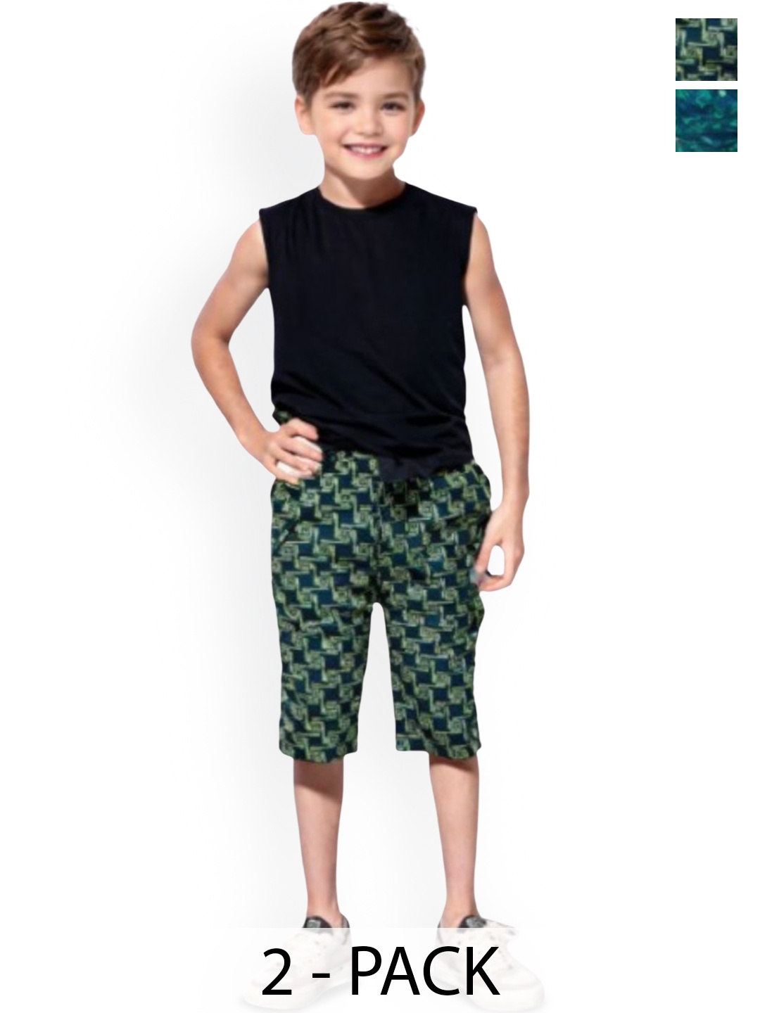 

Seyor Girls Printed Outdoor Shorts, Green
