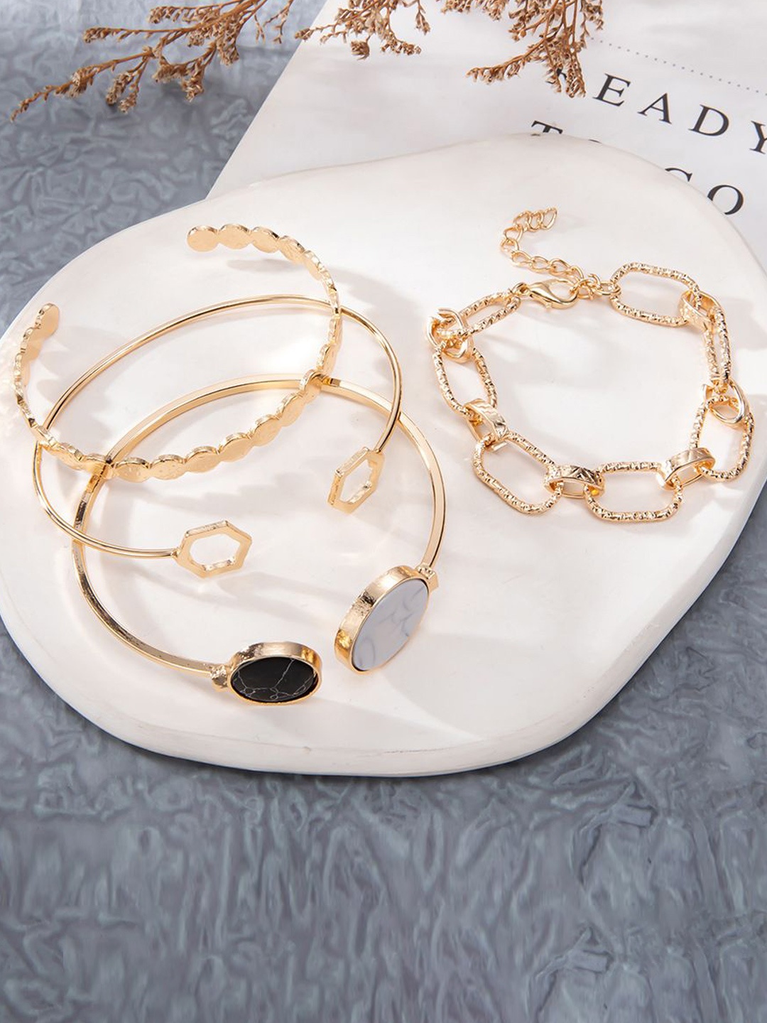 

Celestique Women 4 Gold-Plated Wraparound Bracelet