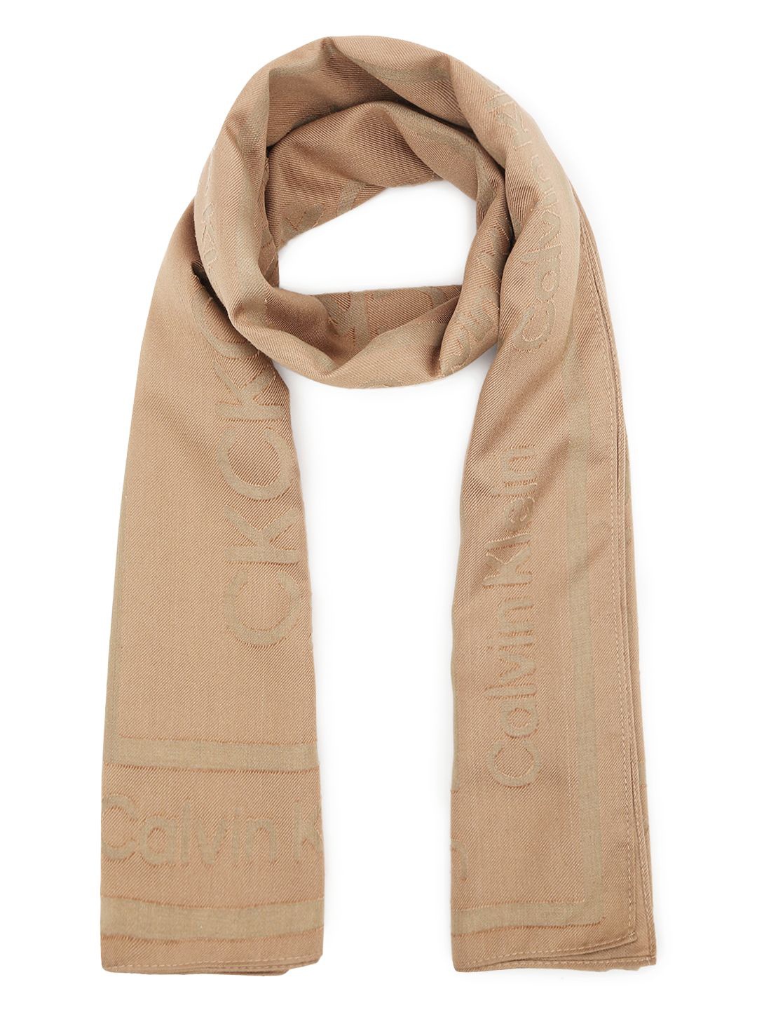 

Calvin Klein Women Logo Printed Scarf, Beige