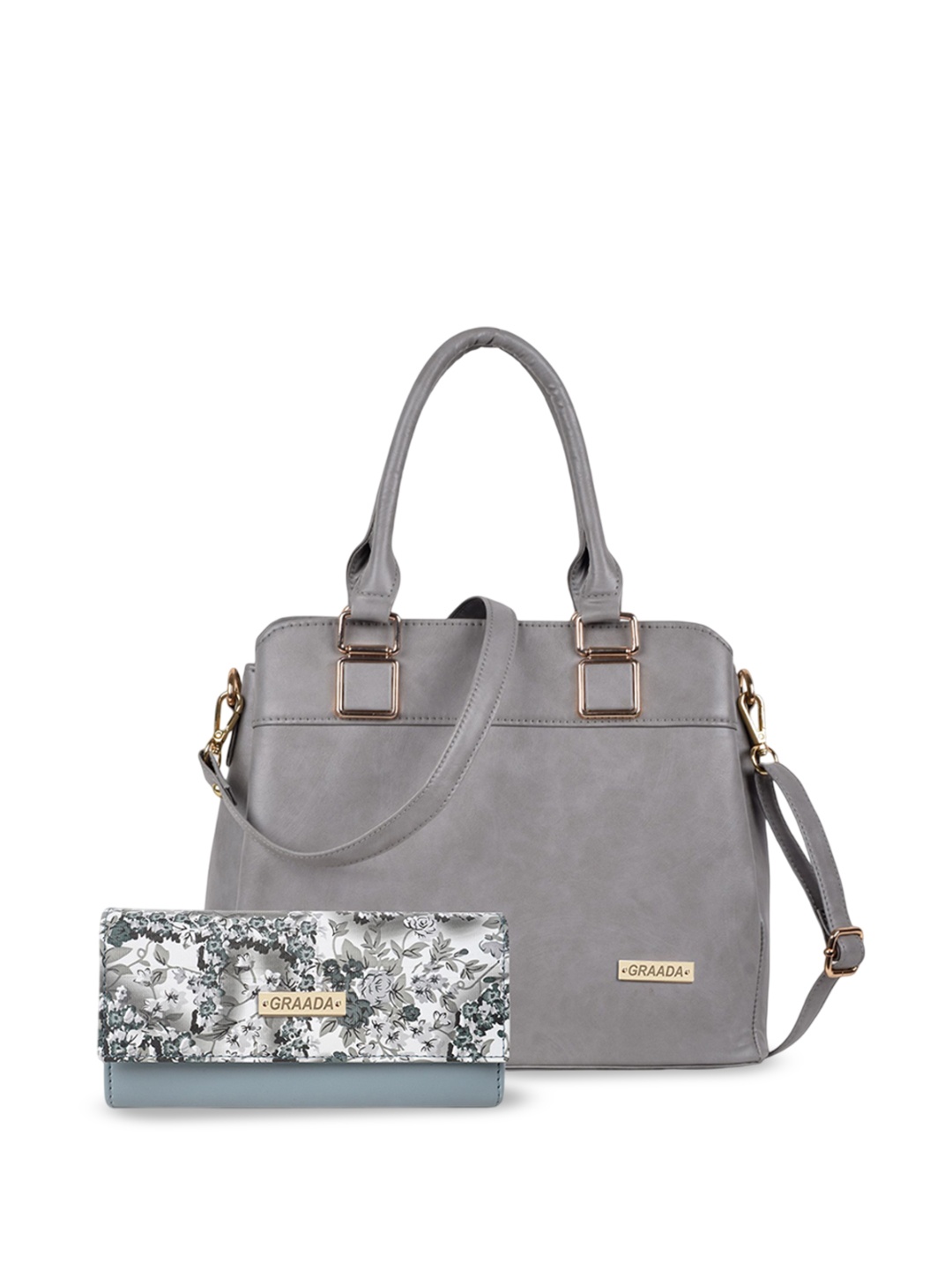 

GRAADA Structured Satchel, Grey