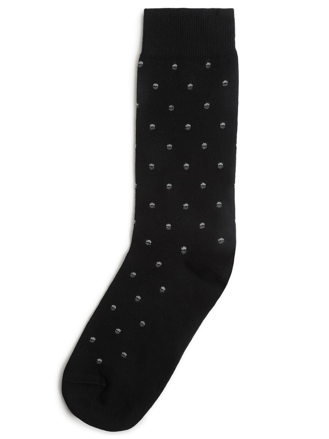 

Marks & Spencer Men Patterned Calf-Length Socks, Black