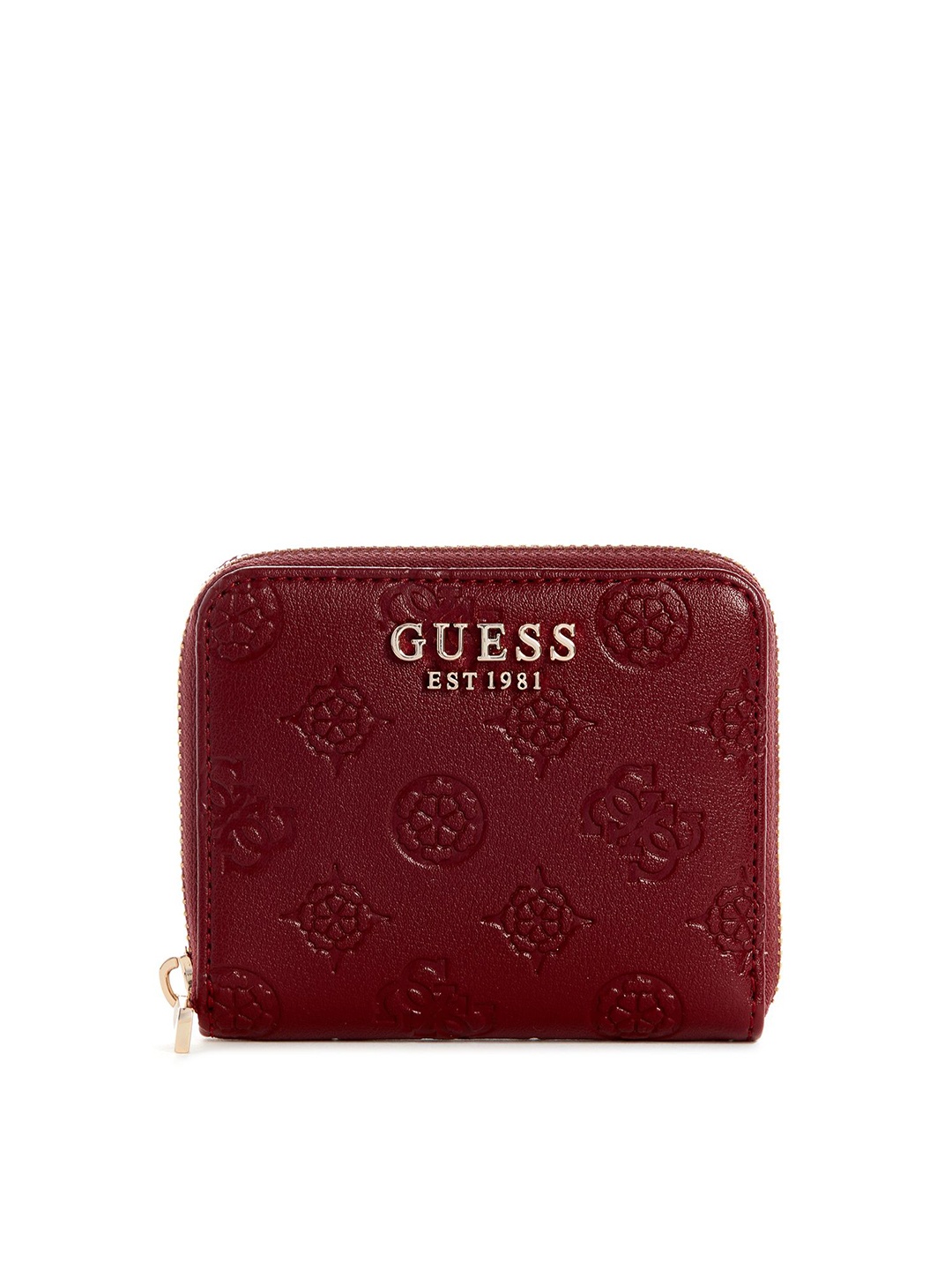 

GUESS Women Printed PU Two Fold Wallet, Red