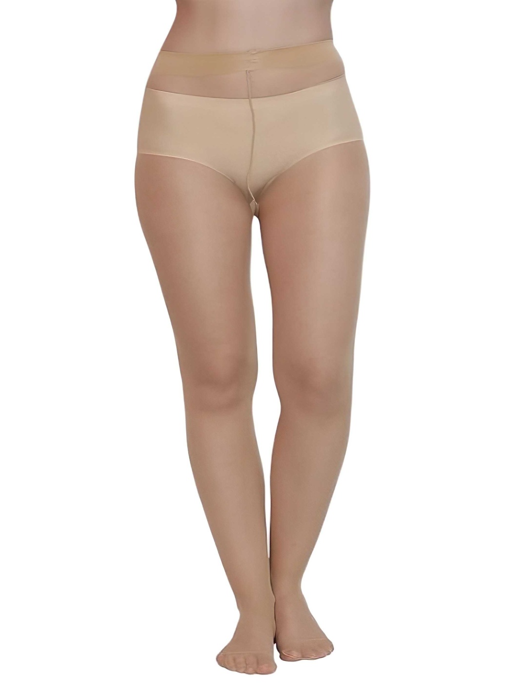 

DHRUV CREATION High-Rise Sheer Stockings, Beige