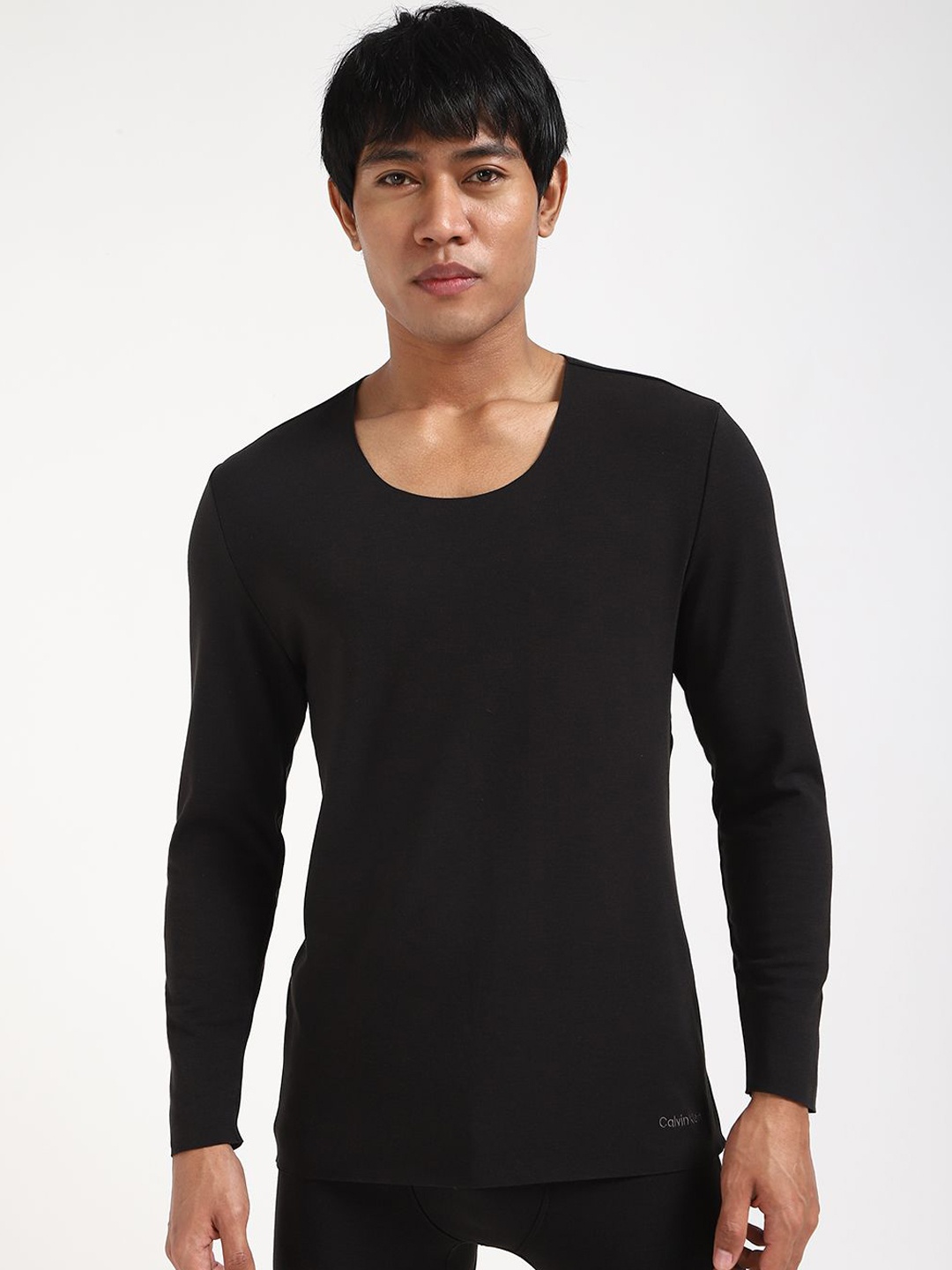 

Calvin Klein Underwear Scoop Neck Long Sleeve Thermal Top, Black