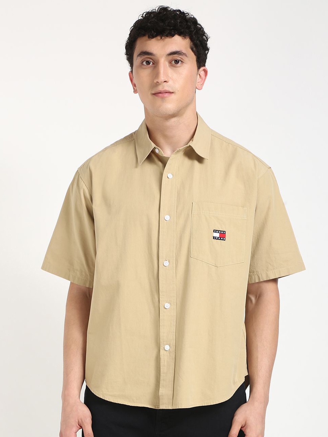 

Tommy Hilfiger Men Opaque Casual Shirt, Beige