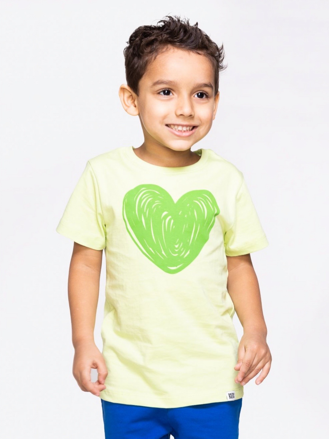 

Reedoo Unisex Kids Bio Finish Graphic Printed Round Neck Cotton T-shirt, Green