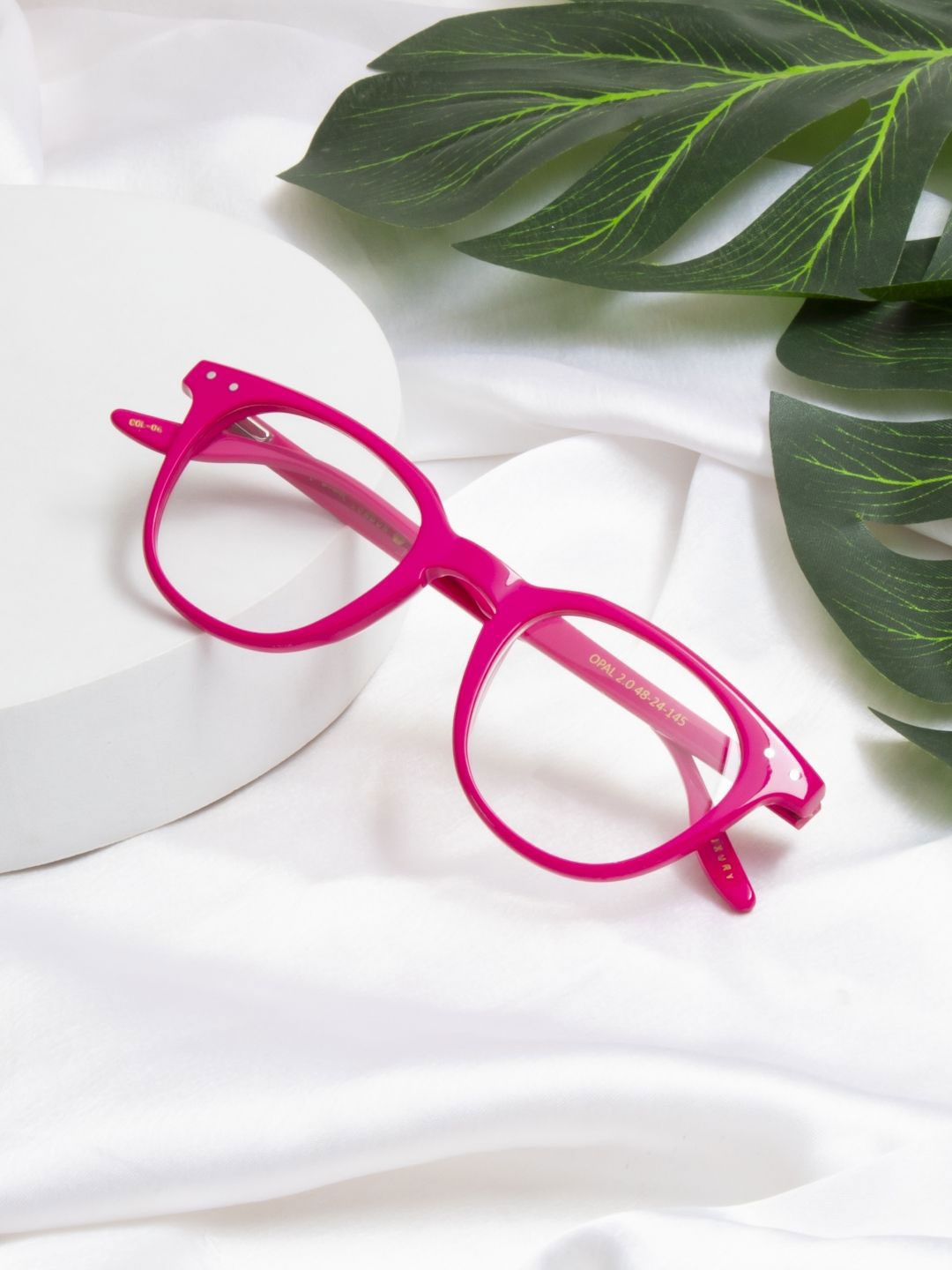 

Ted Smith Unisex Pink Wayfarer Premium Acetate Frames