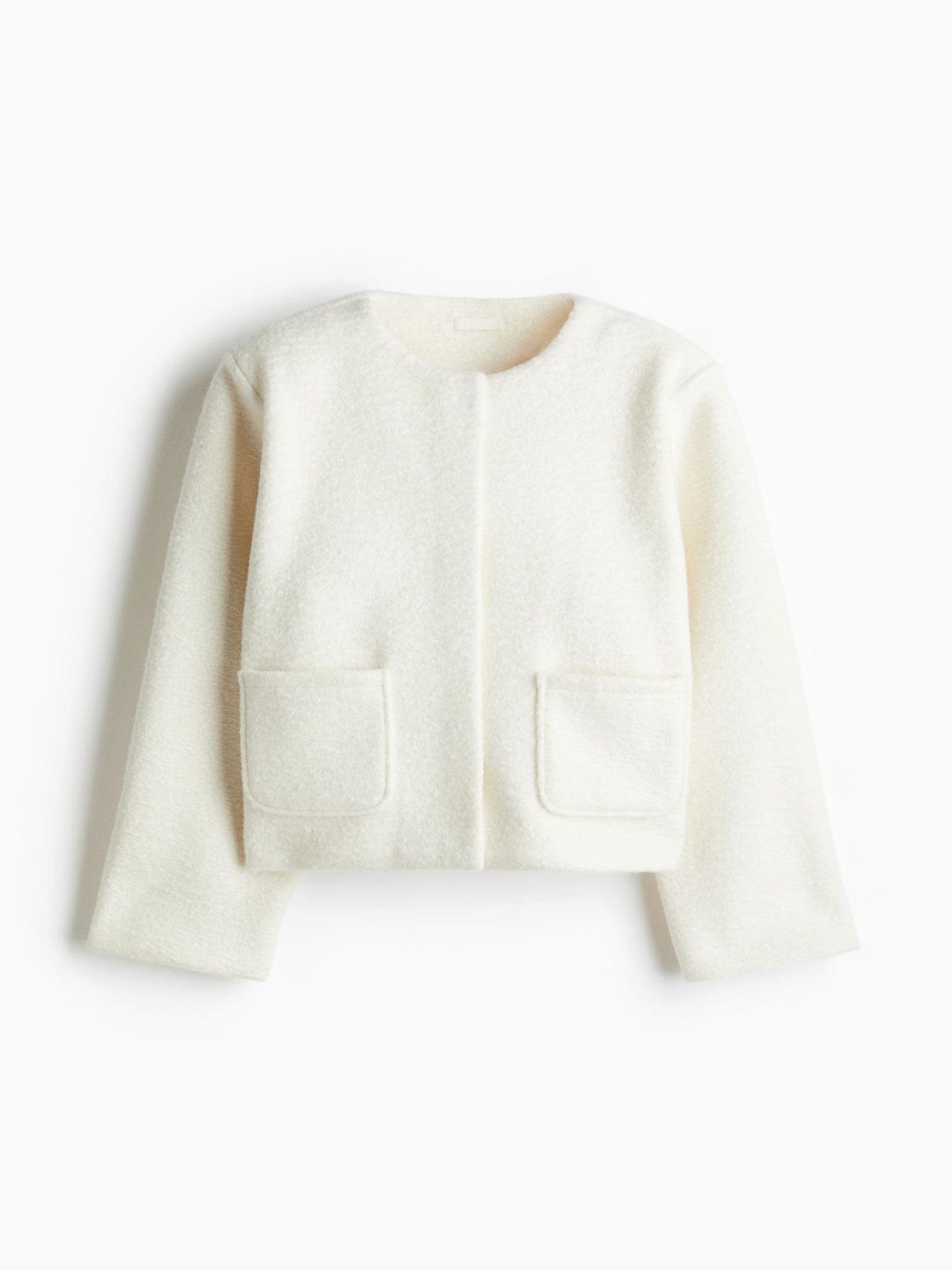 

H&M Knitted Jacket, White