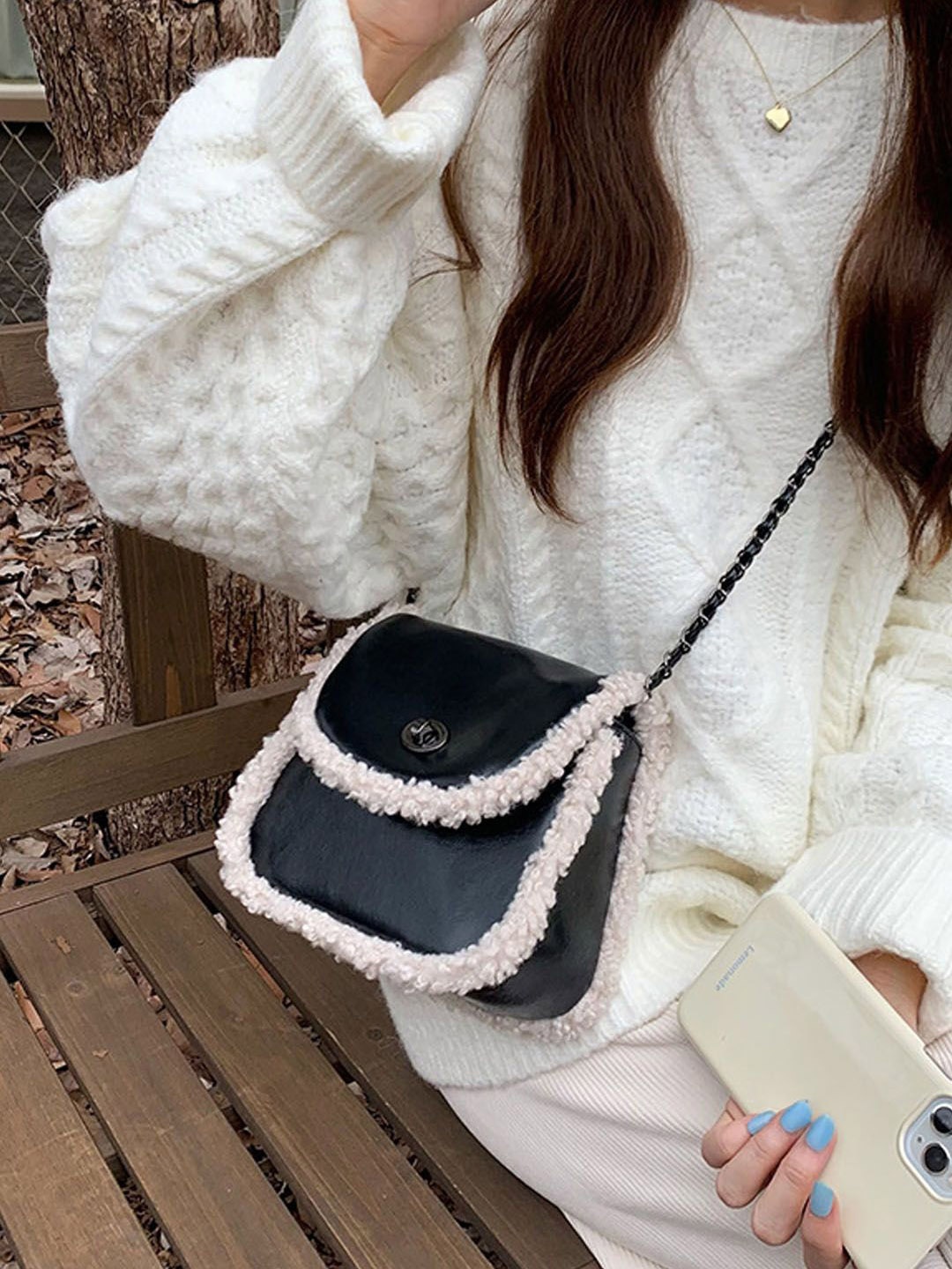 

StyleCast Embellished Structured Tote Bag, Black