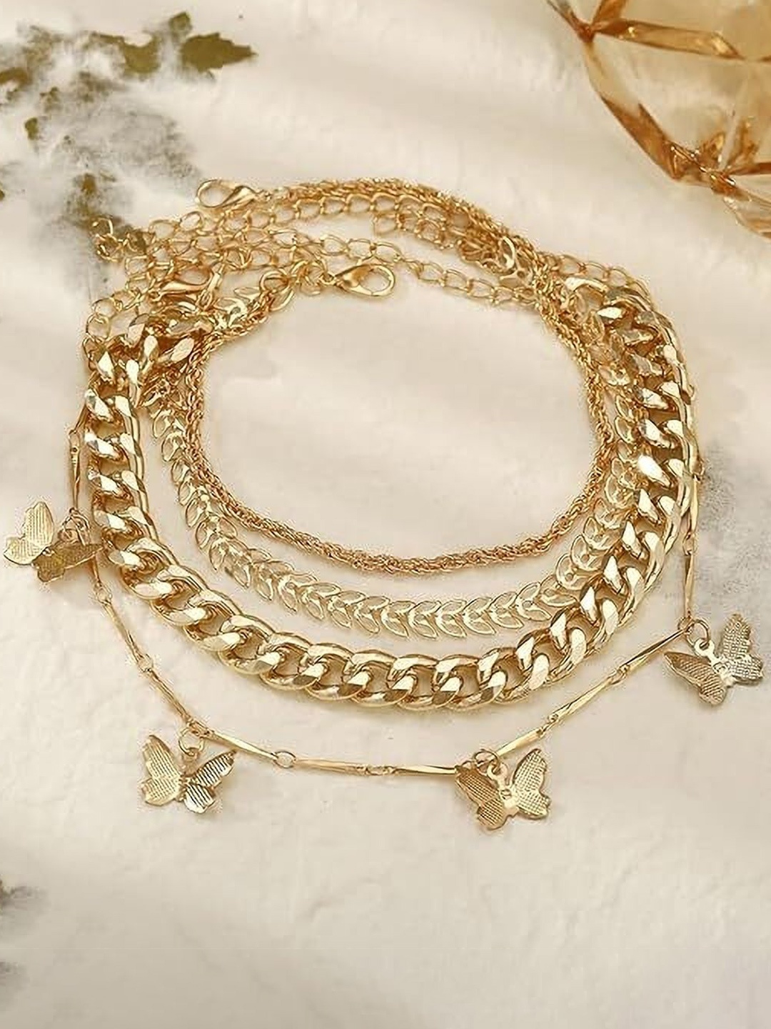 

Celestique Women 4 Link Bracelet, Gold