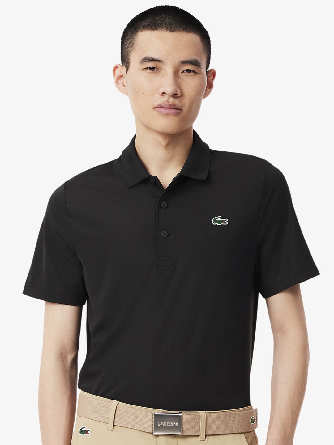 

Lacoste Men Polo Collar T-shirt, Black