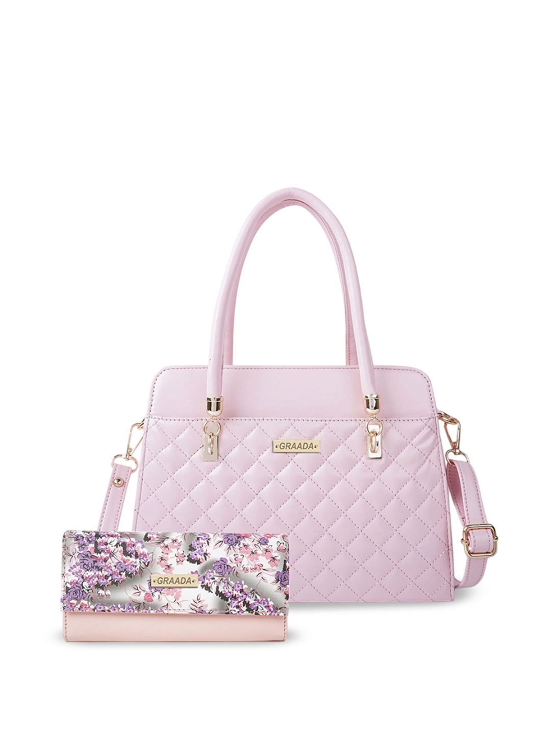 

GRAADA Structured Satchel, Peach