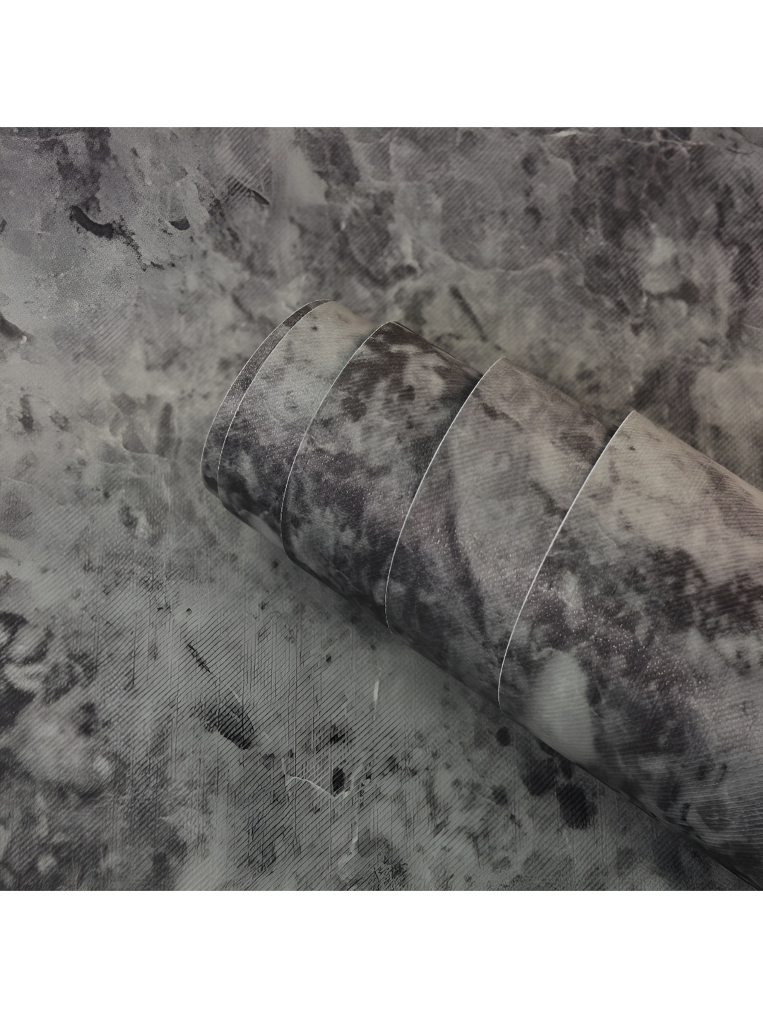 

ANNA CREATIONS Grey & Black Printed Self-Adhesive Wallpaper