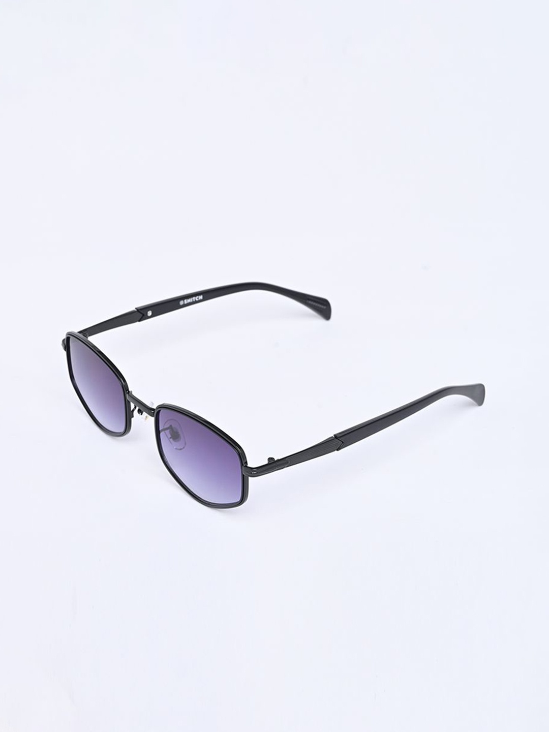 

Snitch Men Oval Sunglasses with UV Protected Lens SN0087, Black