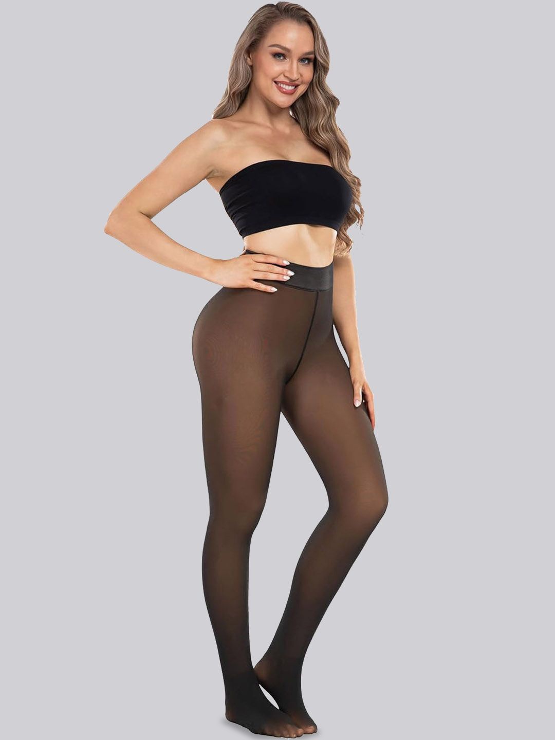 

KeepCart Women High-Rise Thermal Bottom, Black