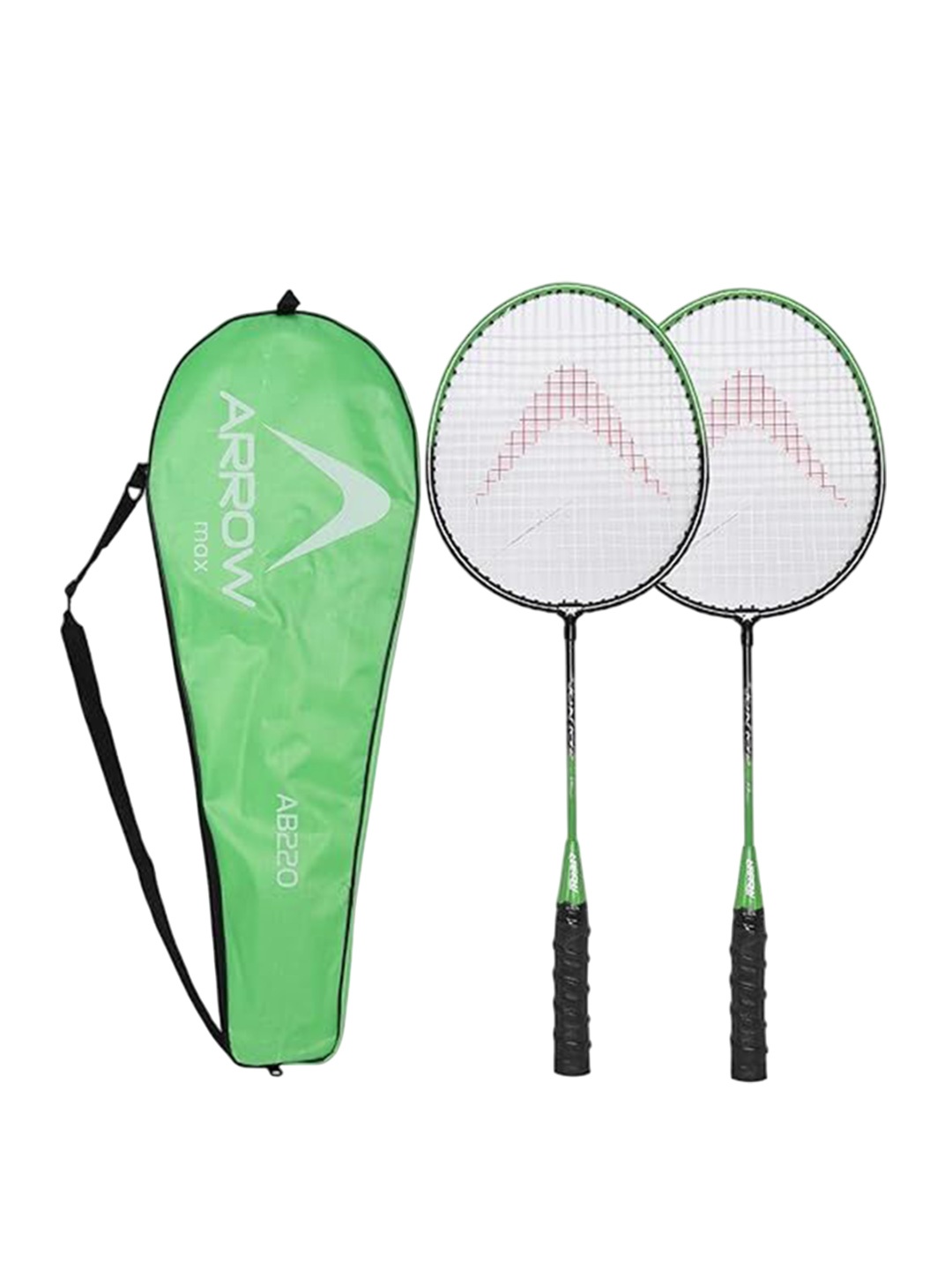 

ARROWMAX Lightweight Badminton Racquets with Carry Bag, Green