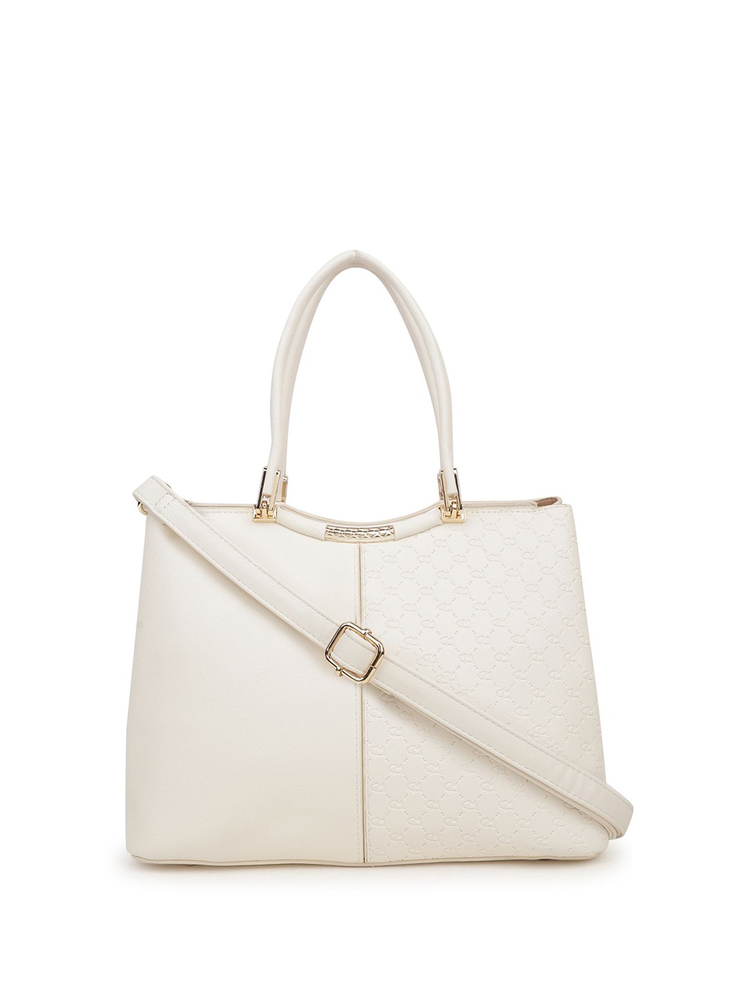 

MAGNOLIA PU Structured Handheld Bag, Beige