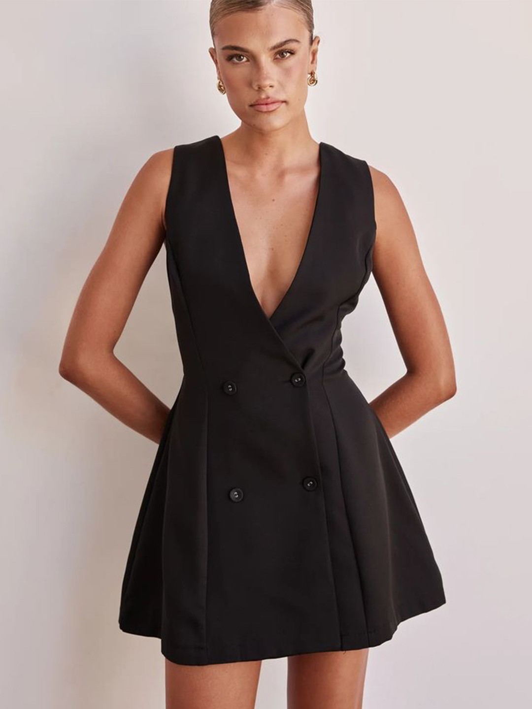 

LULU & SKY Women Fit and Flare Dress, Black